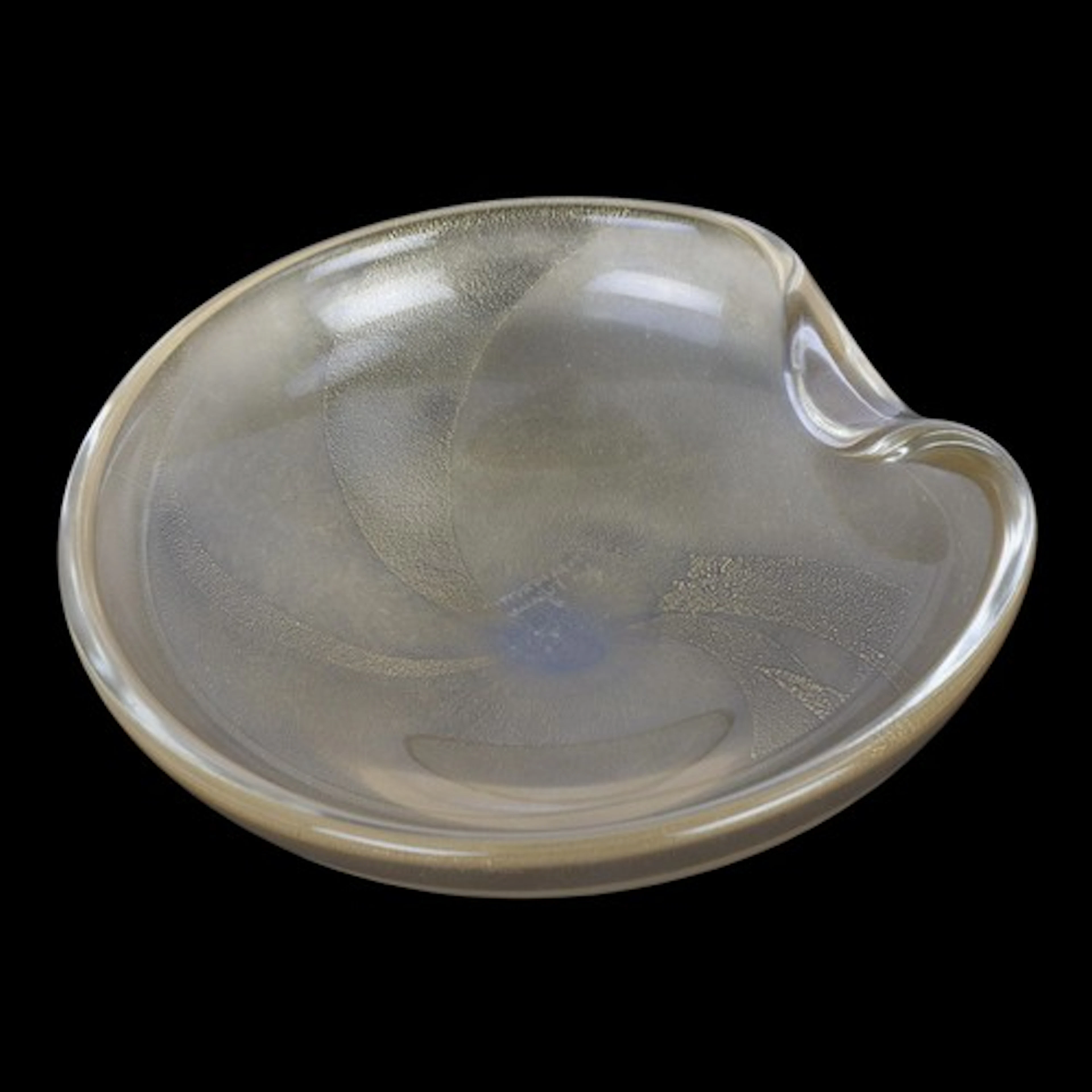 ELSA PERETTI for Tiffany, glass bowl with gold lustre decor...
