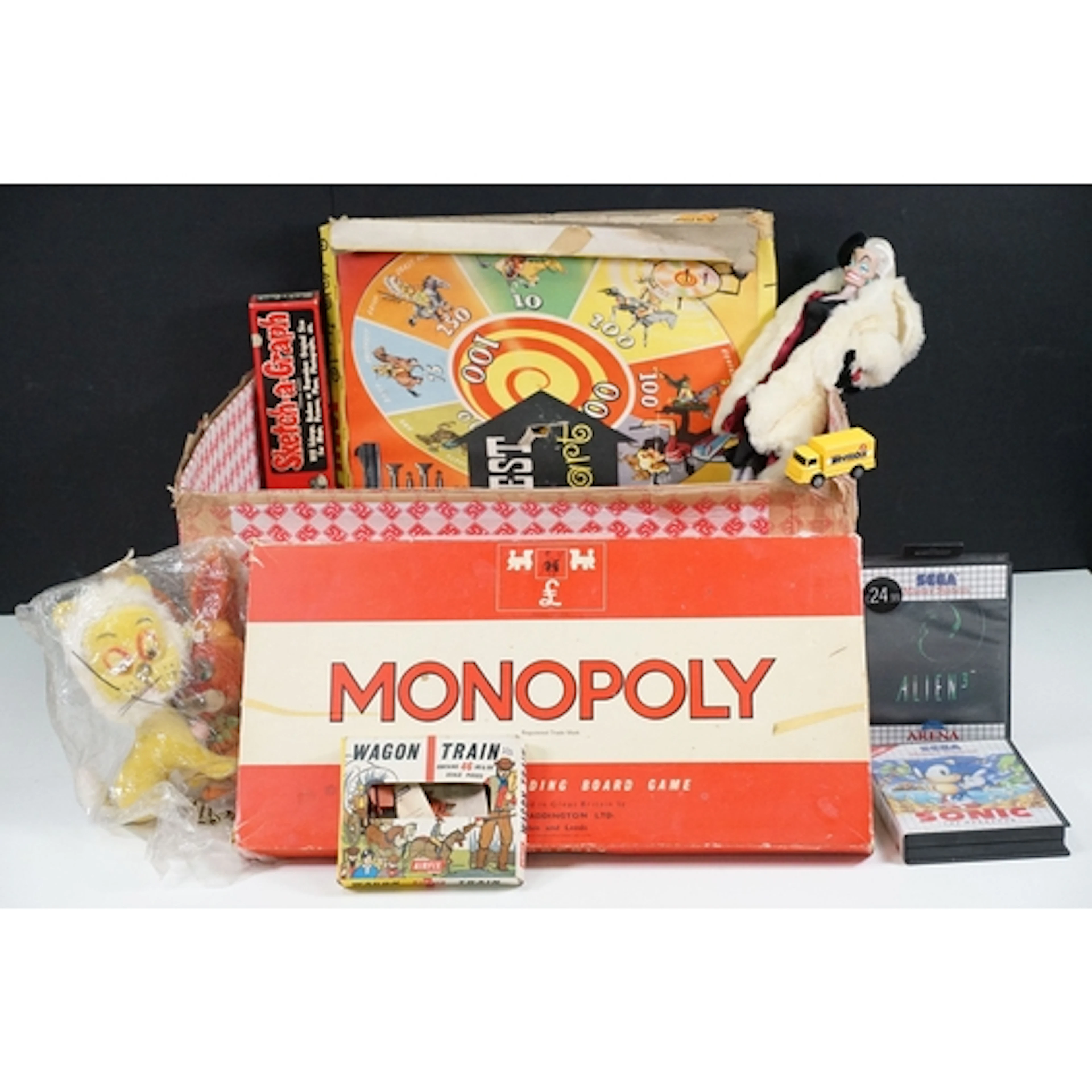 Collection of mixed toys and board games to include 2 x case...