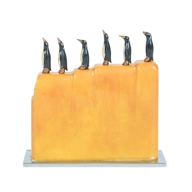 An Art Deco novelty cocktail stick holder. The phenolic Bake...