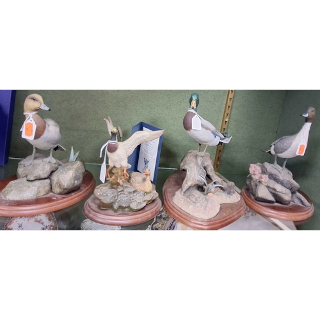 FOUR BORDER FINE ARTS SCULPTURES of waterfowl, comprising Li...