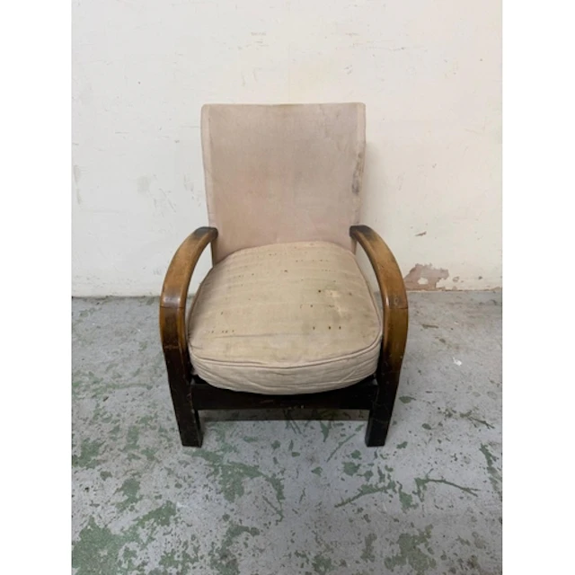 An art deco style side chair.