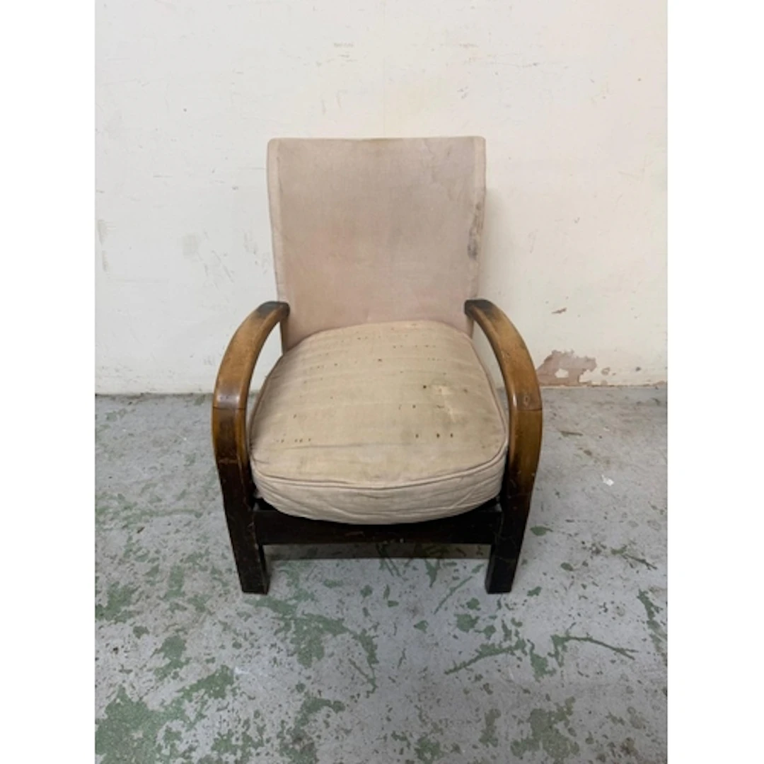 An art deco style side chair.