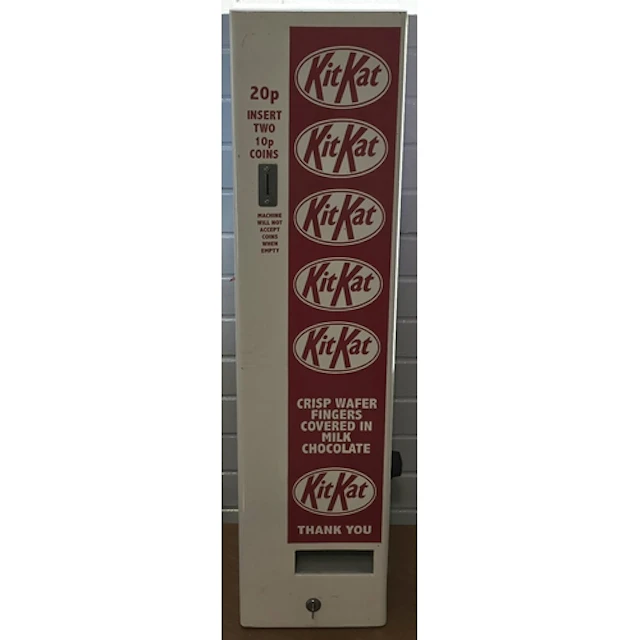 A vintage wall mountable "Kit Kat" advertising confectionary...