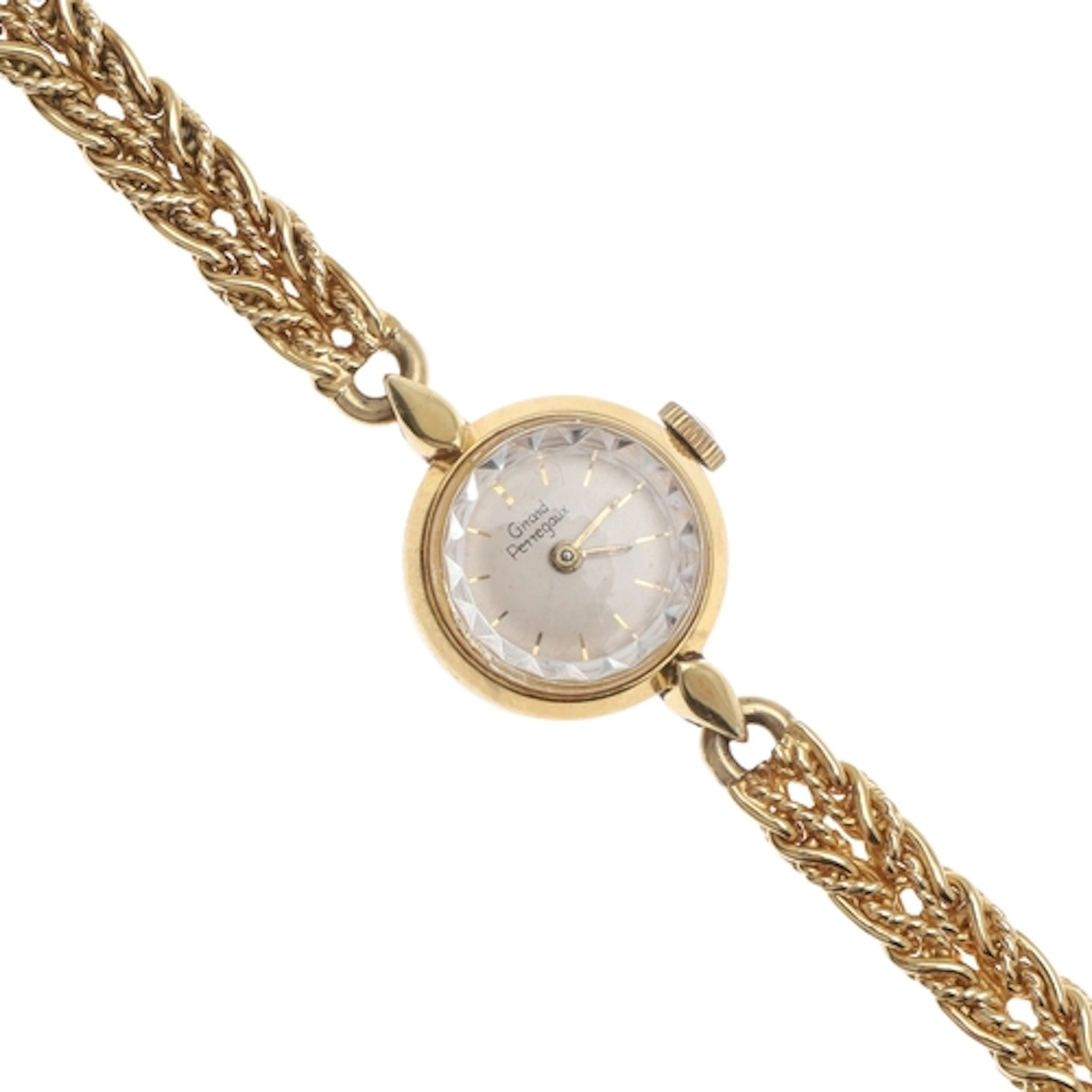 A LADY'S 18CT GOLD WRISTWATCH BY GIRARD PERREGAUX. the signe...