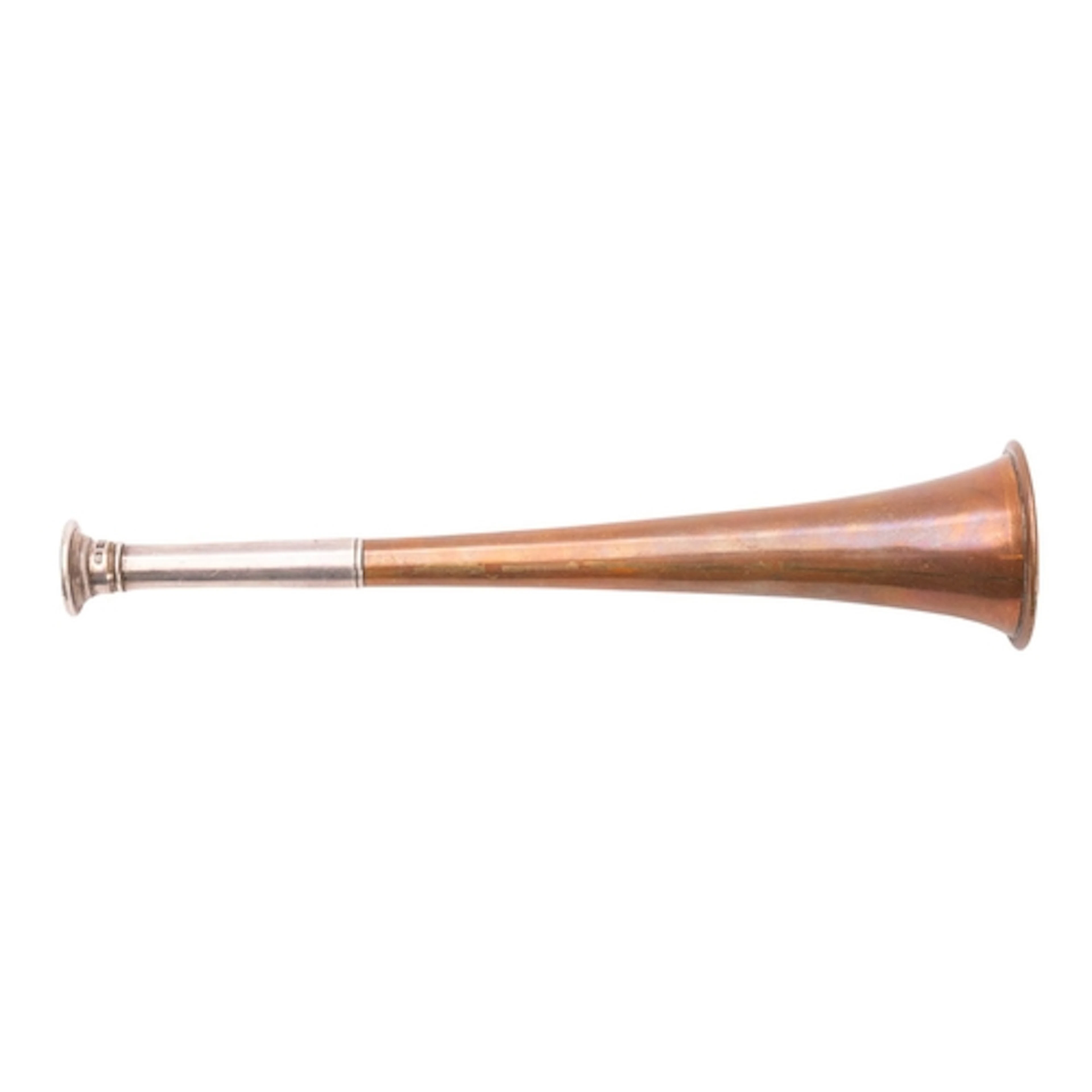 An early 20th Century Swaine & Adeney silver and copper hunt...
