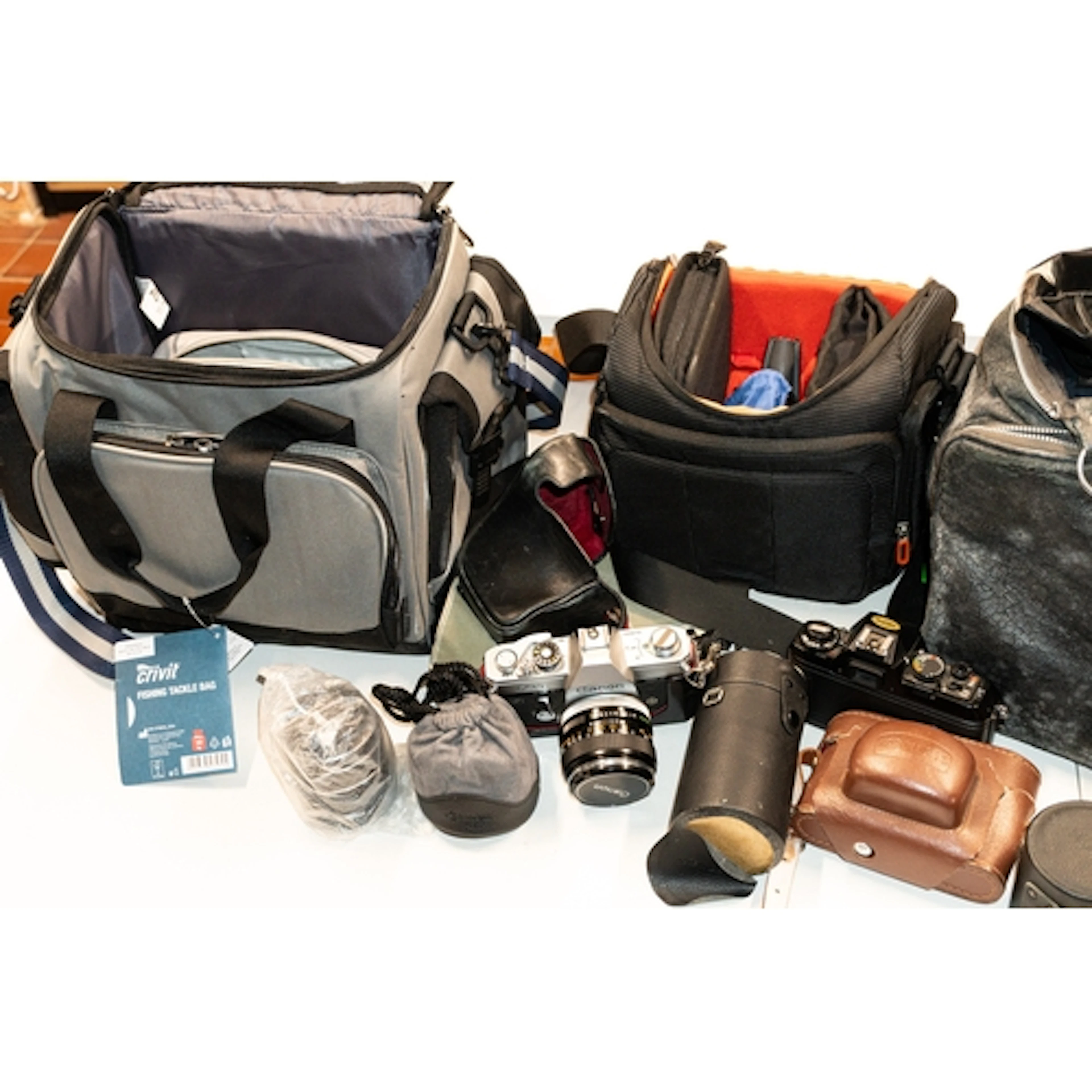 Photography: a Panasonic WS1 video camera with accessories, ...