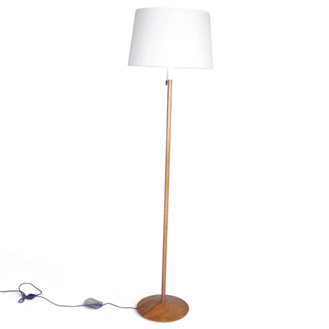 A late 20th century standard lamp, "Light by Conran" a elm s...