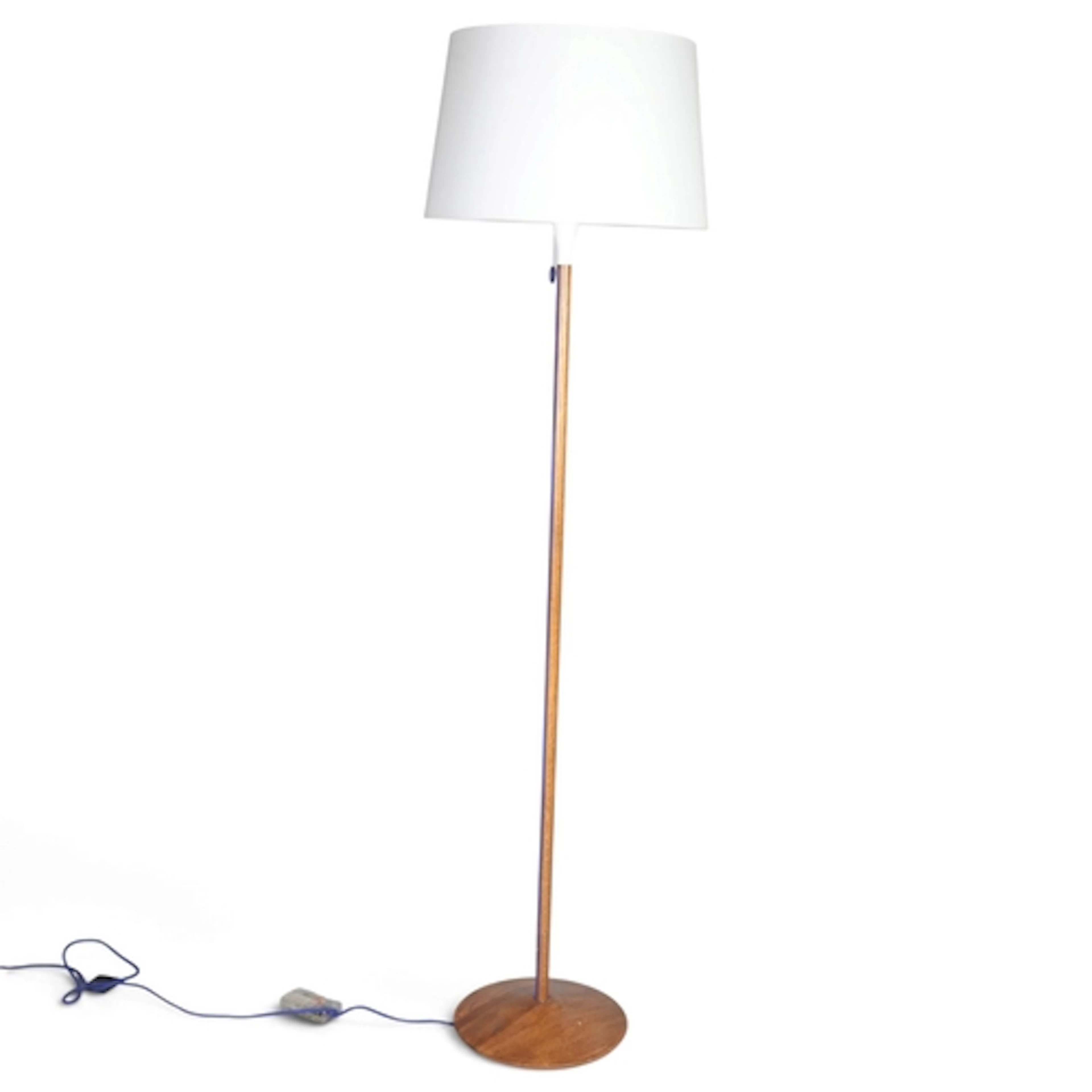 A late 20th century standard lamp, "Light by Conran" a elm s...