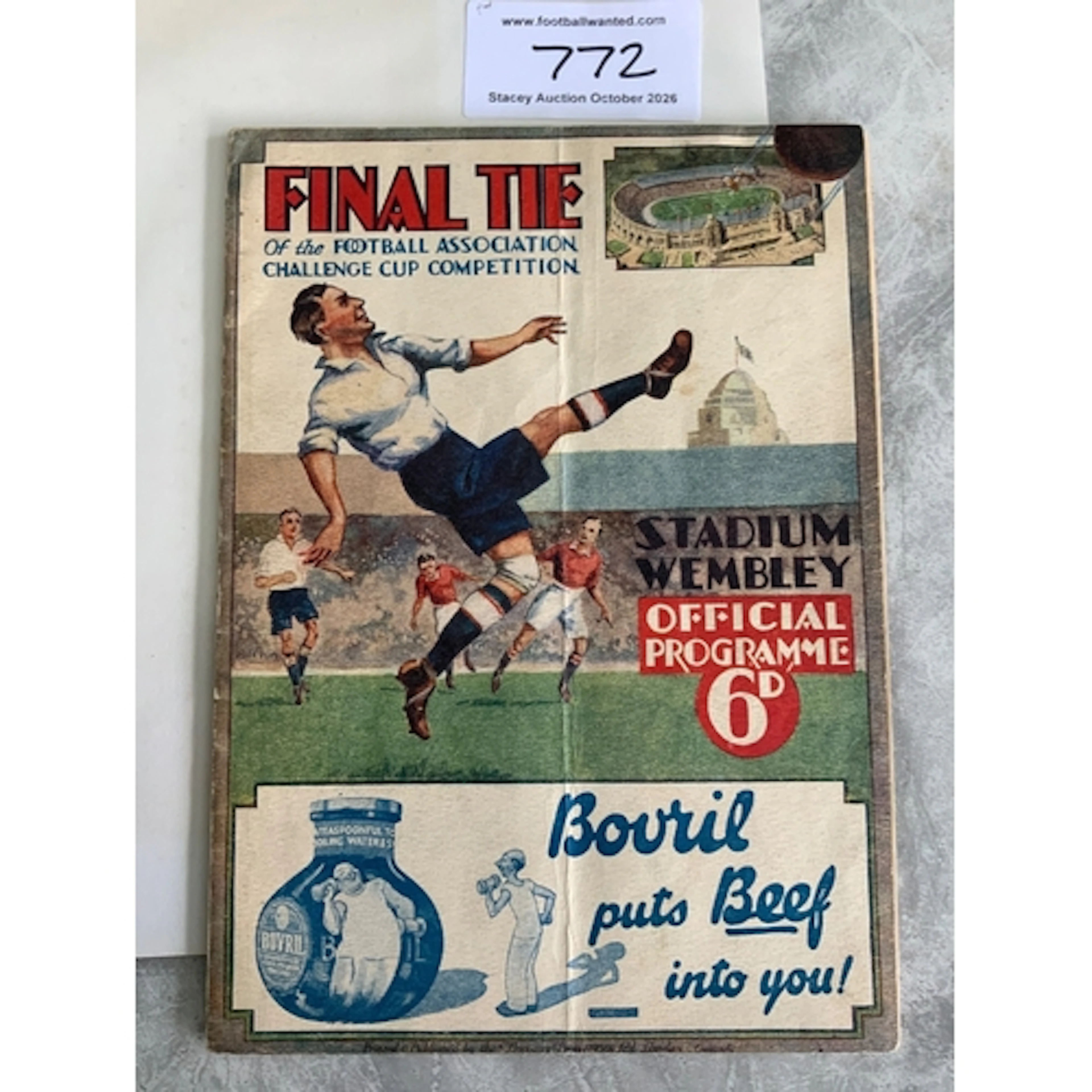1932 FA Cup Final Football Programme: Arsenal v Newcastle Un...