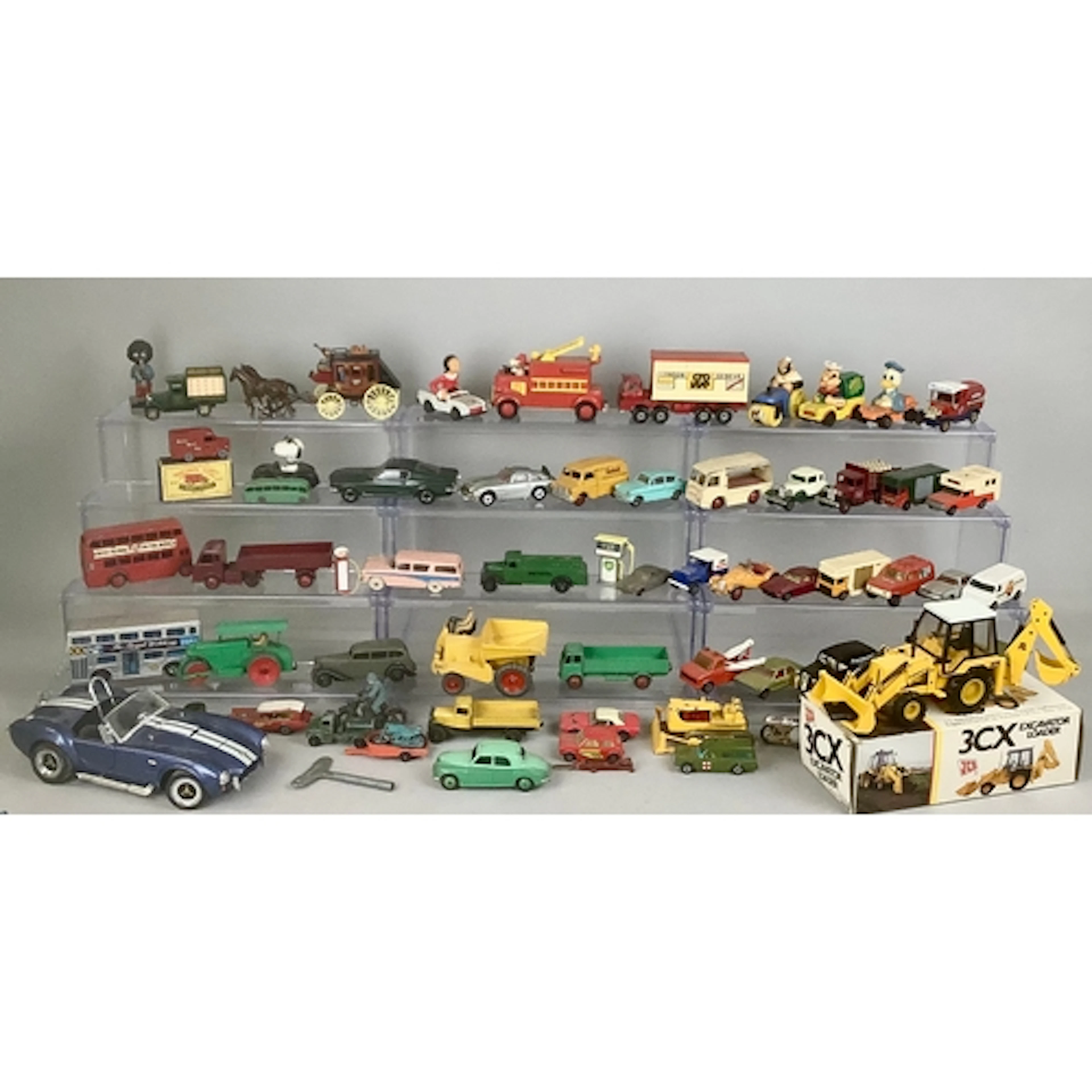 Various playworn diecast motor vehicles including a Corgi 00...