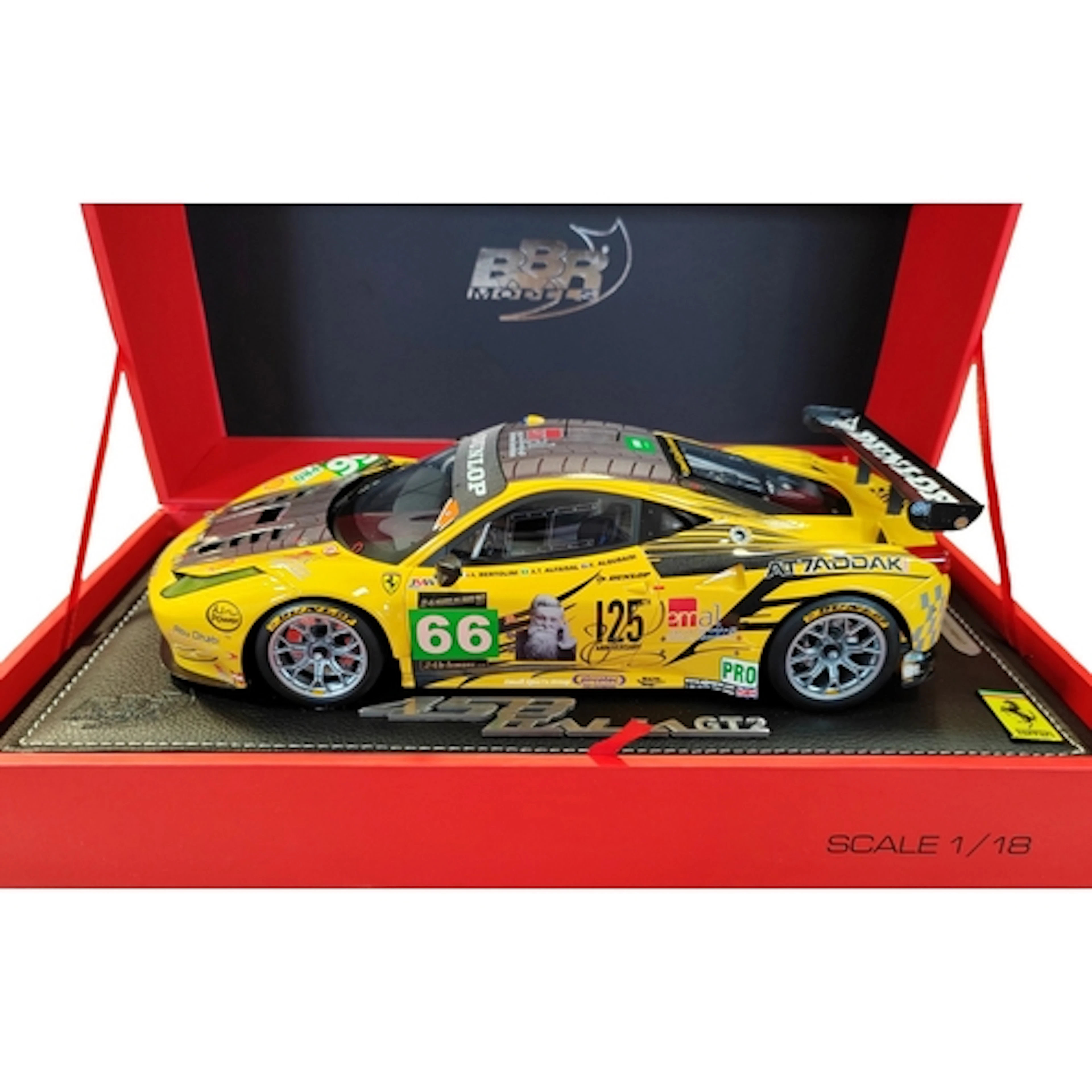 BBR Models. Ferrari 458 Italia GT2 GTE Pro 24h Le Mans 2013,...