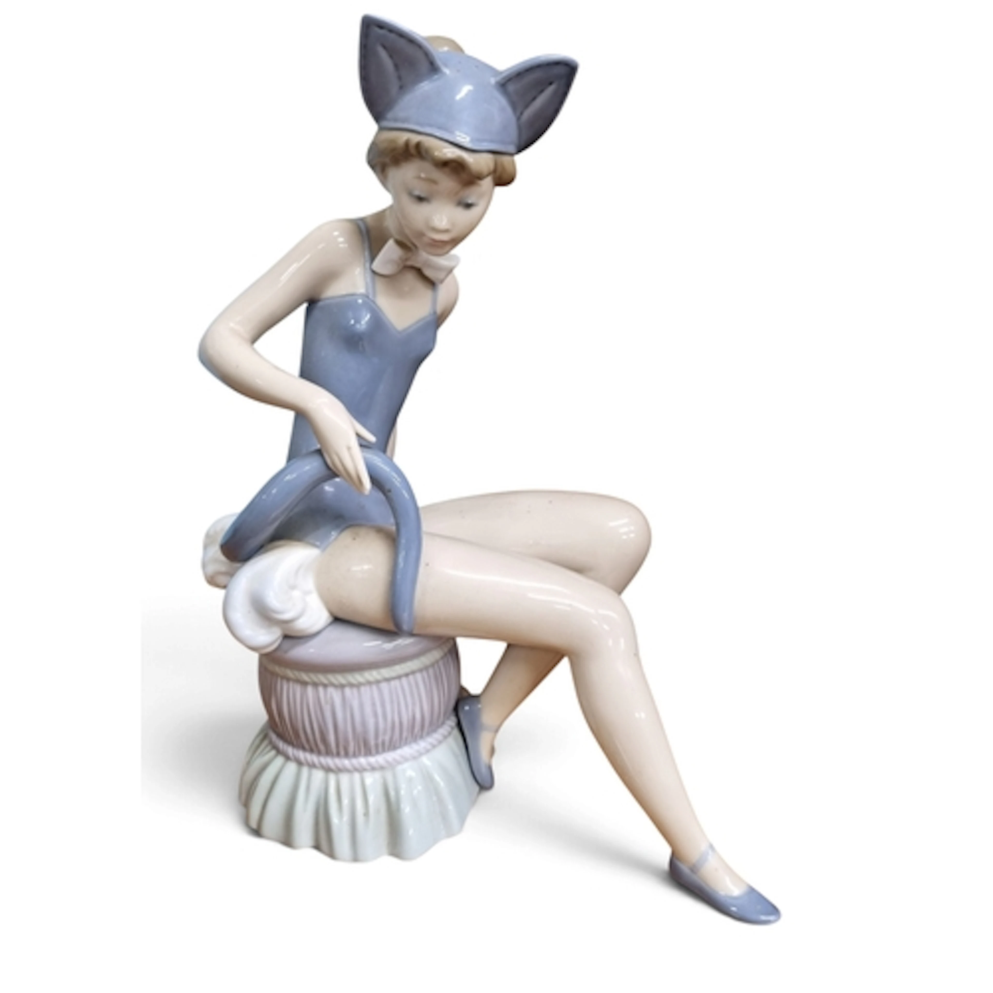 A really good Lladro Figure of a young Girl dressed up as a ...