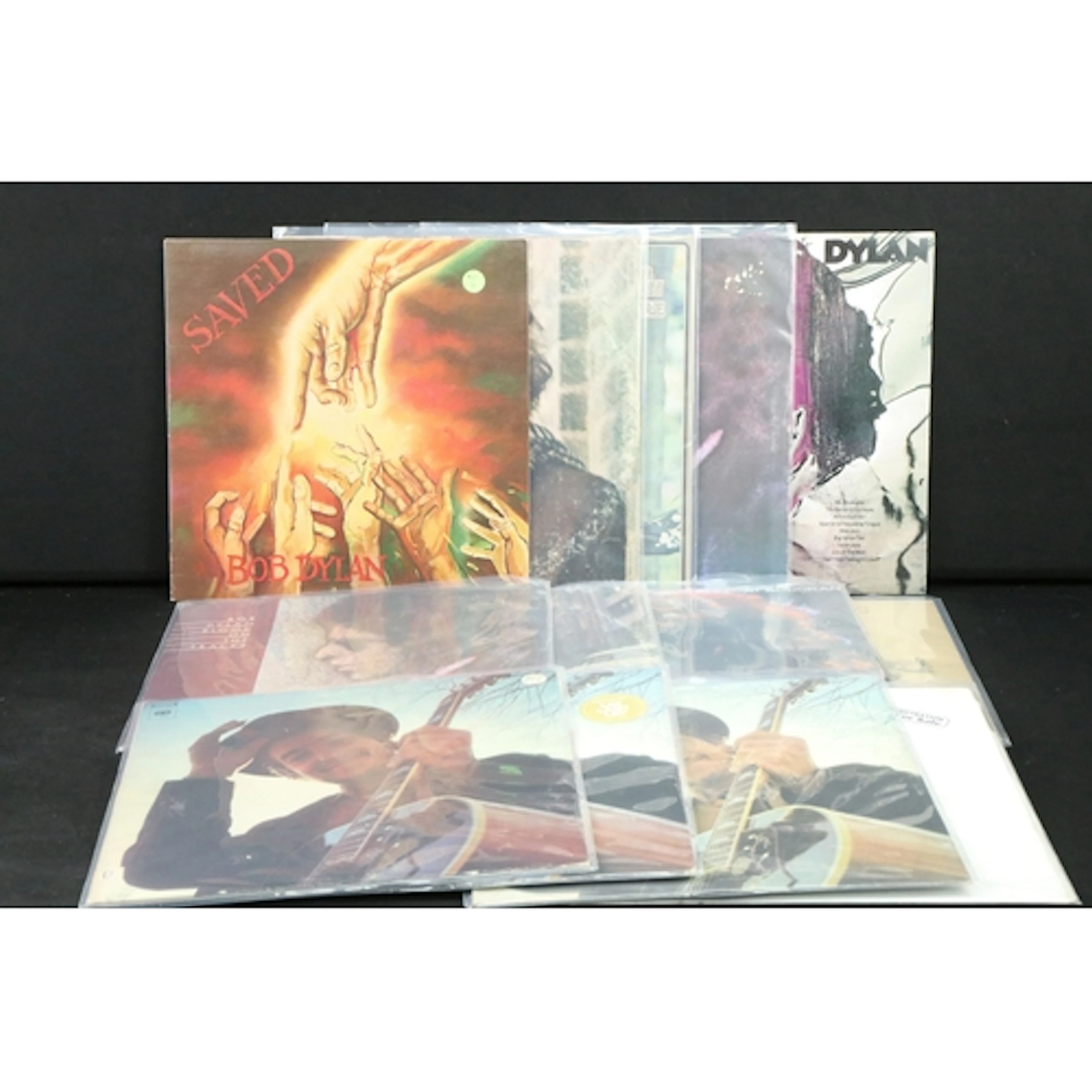 Vinyl - 12 Bob Dylan LPs and 1 promo 12" (Four Songs From Ro...