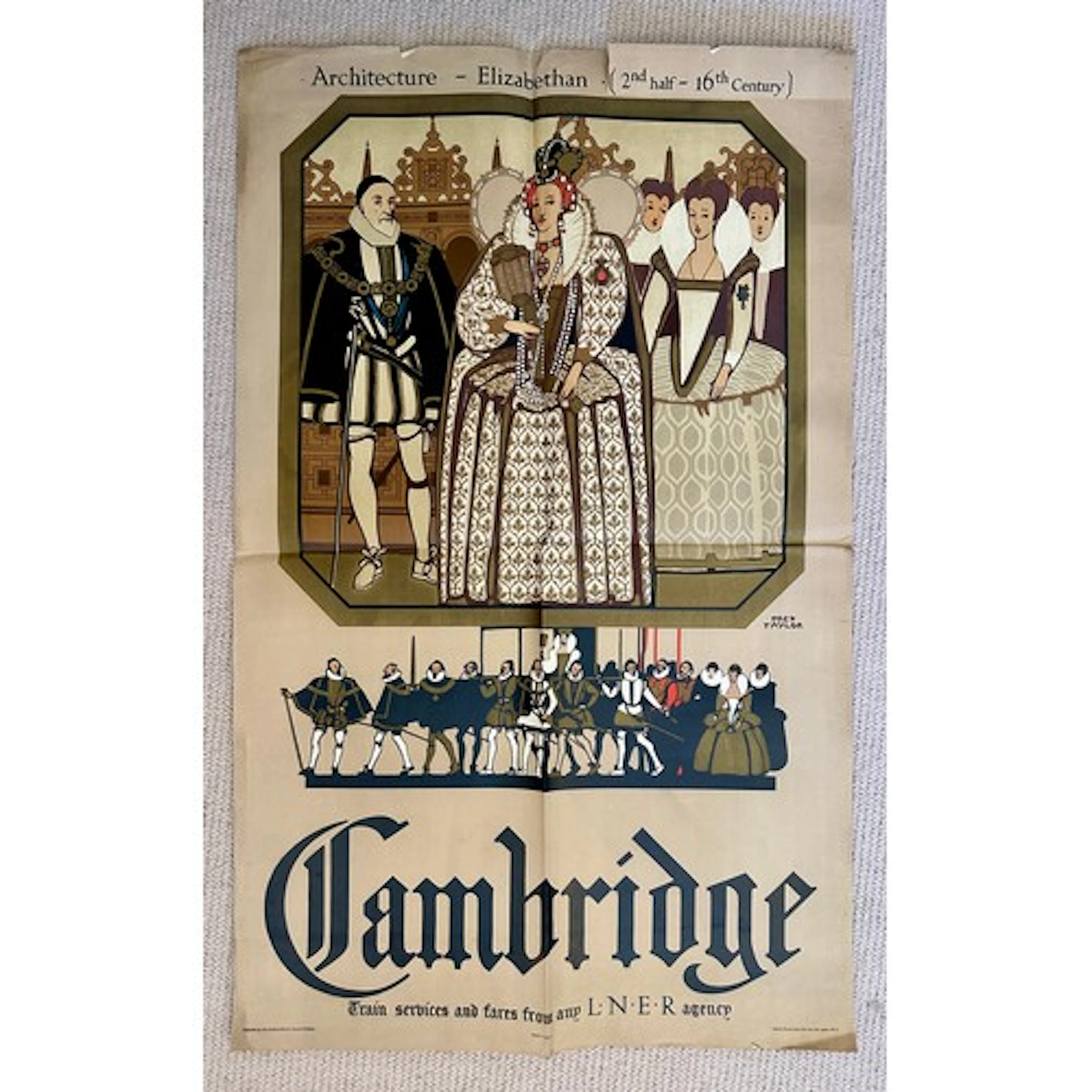 An original L.N.E.R. poster advertising train services to Ca...