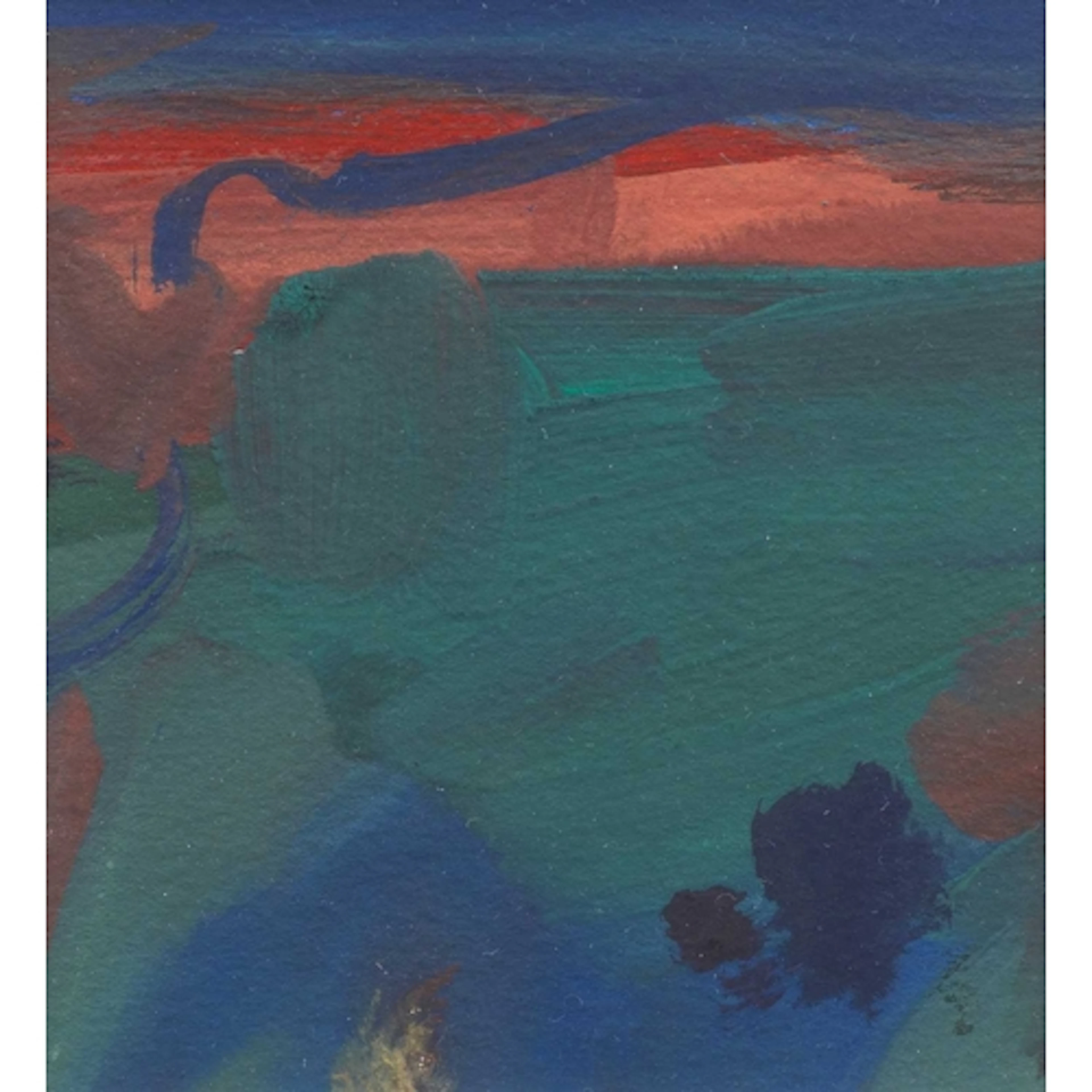 § John MILLER (1931-2002) Landscape Gouache, stamp signed, ...