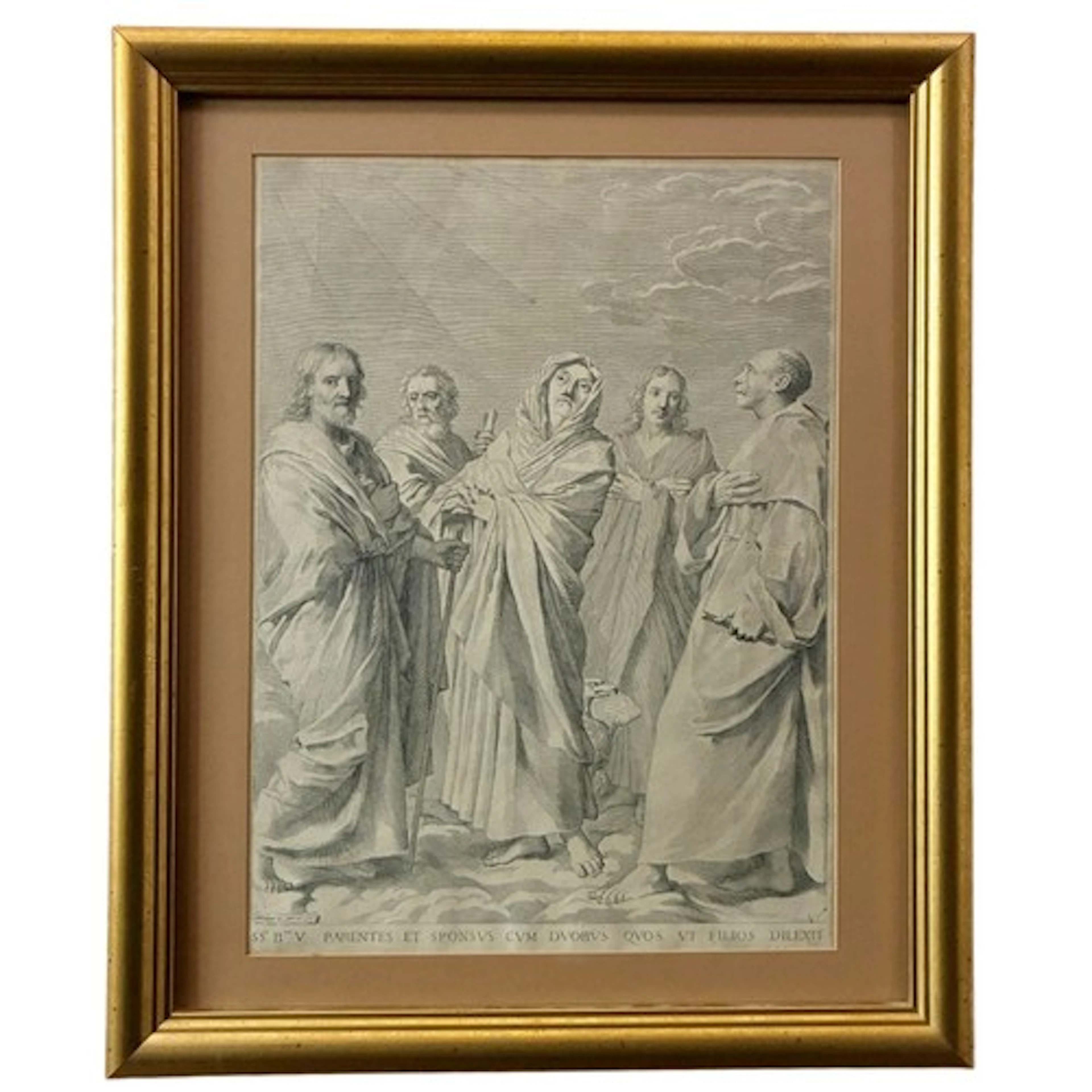 Claude Mellan (French, 1598-1688) - Saints Anne, Joseph, Joa...