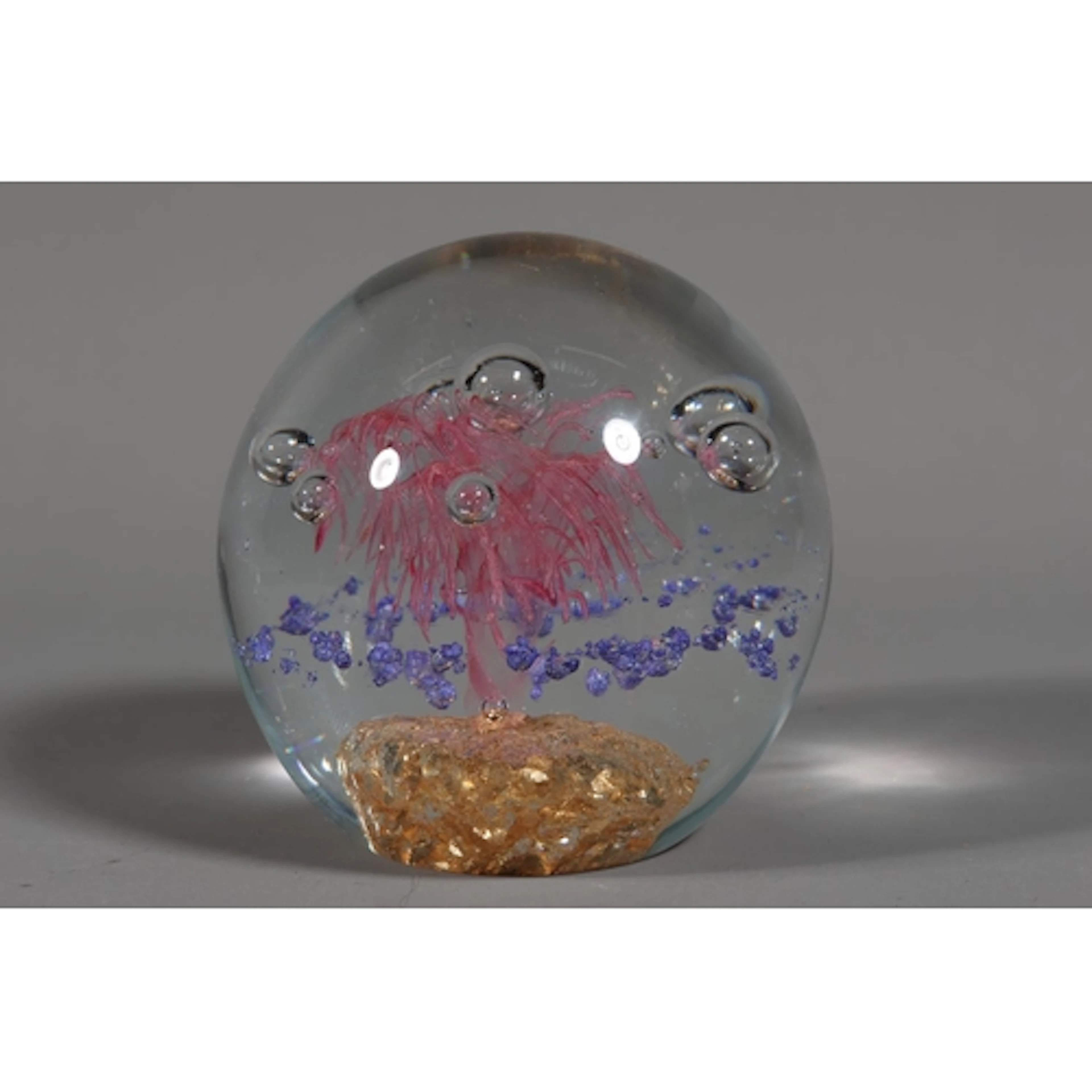 Stuart Crystal paperweight, 9cm high.