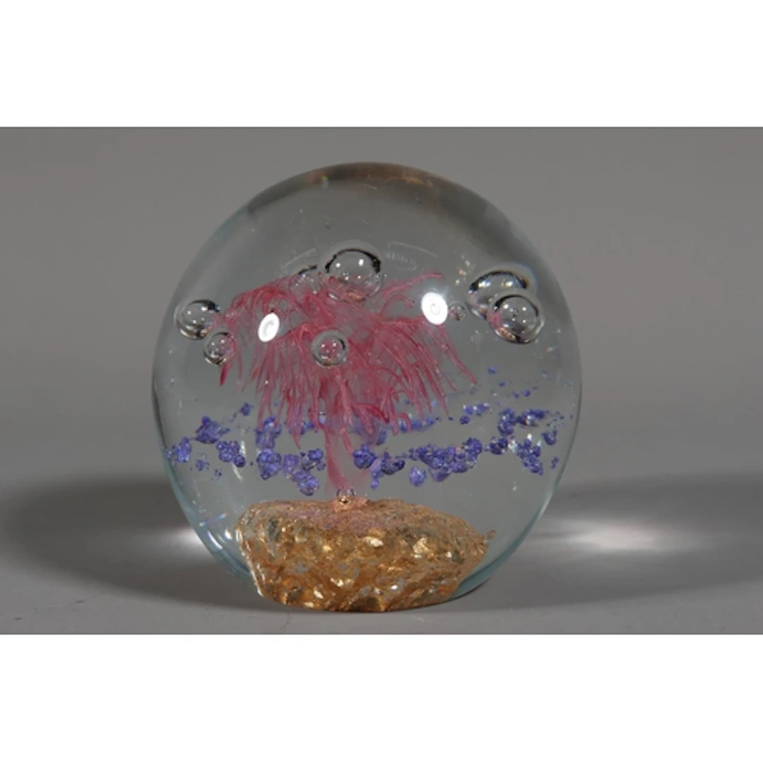 Stuart Crystal paperweight, 9cm high.