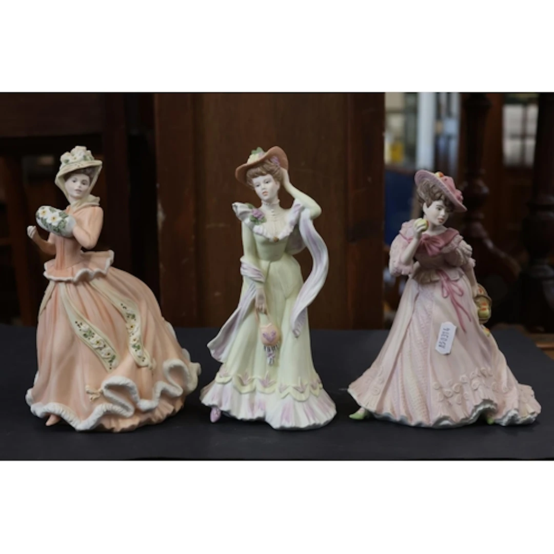 Wedgwood figurines to include Harriet, Abigail and Georgina.