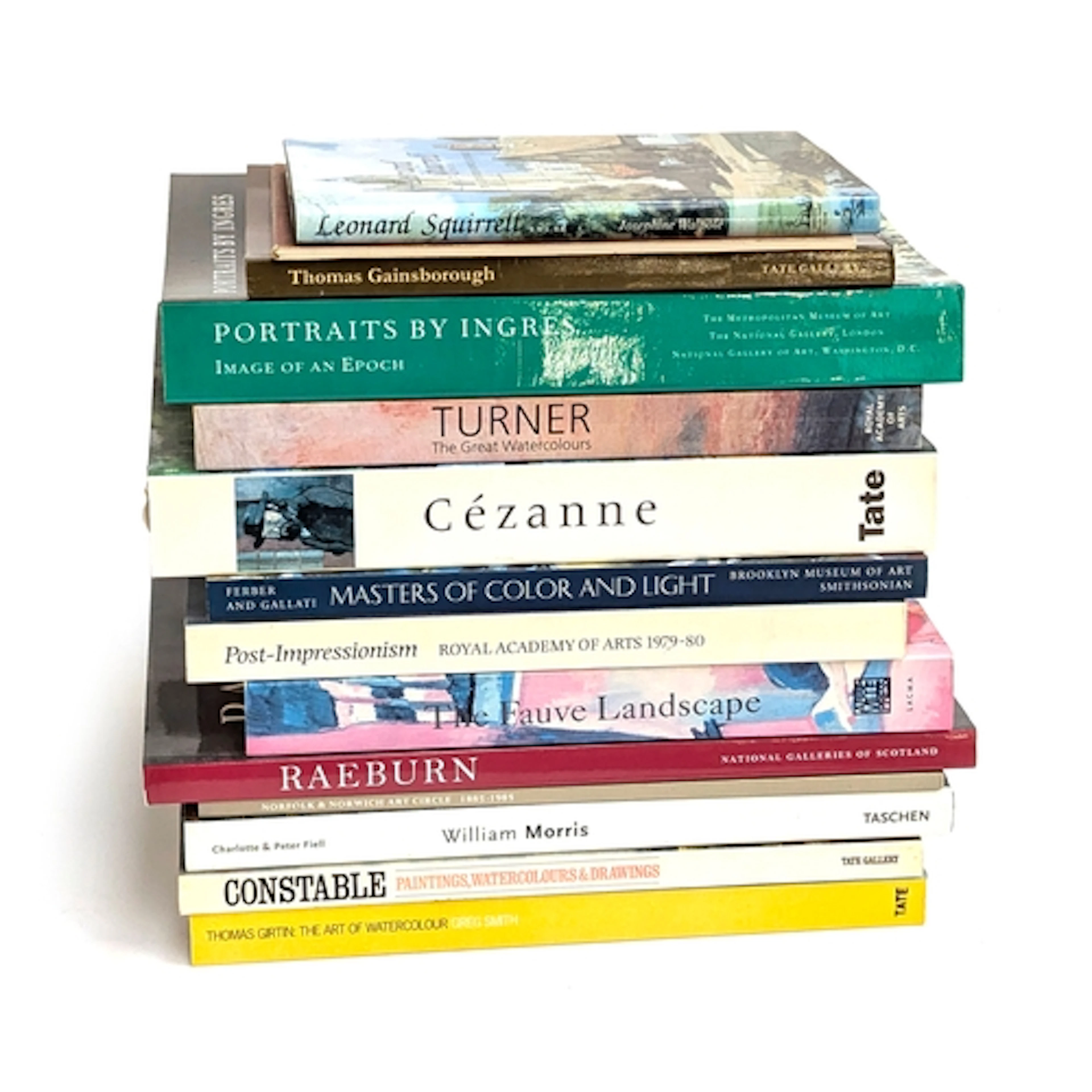 BOOKS, ART. INGRES, CEZANNE, RAEBURN, Fauvism, TURNER, GIRTI...