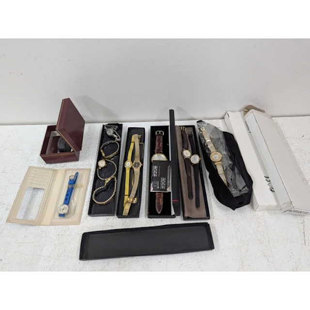 Watches to include a 14ct gold ladies wrist watch, other lad...