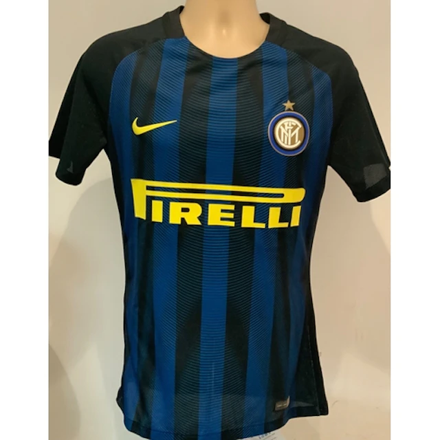 Inter Milan 2016 - 2017 Match Issued Football Shirt: Blue/bl...