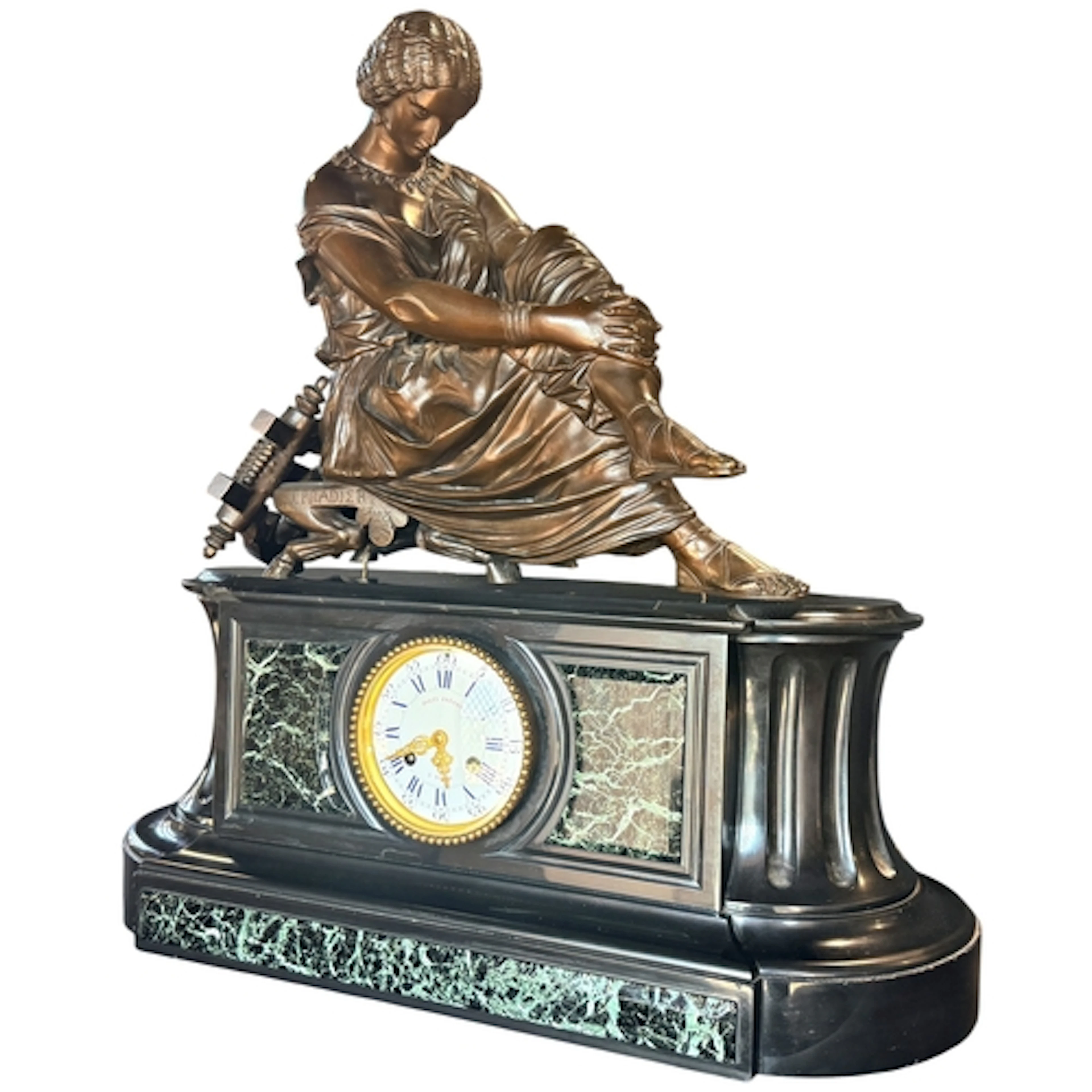 Jean Jacques Pradier (1790-1852), Sappho Assise, a figural b...