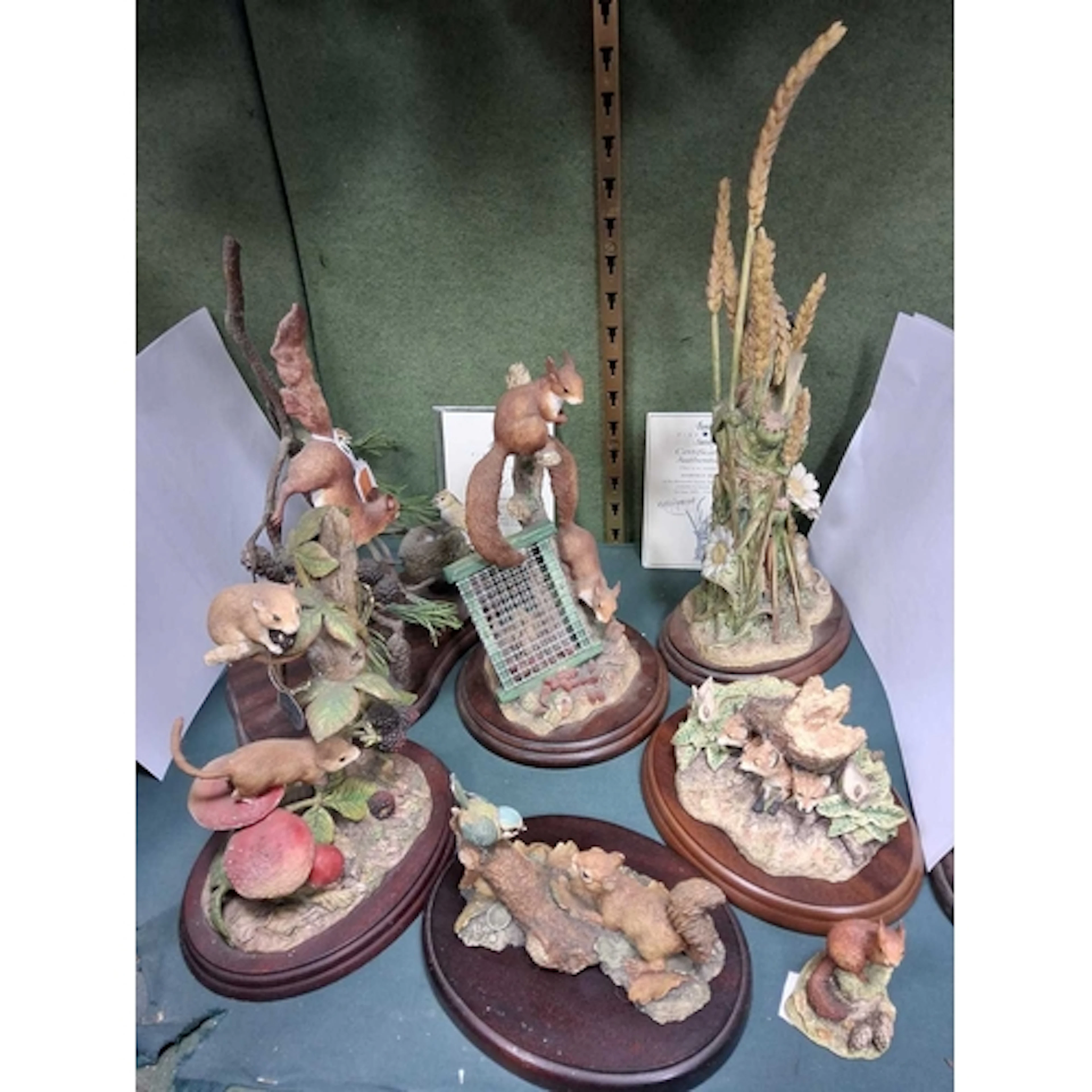 SIX BORDER FINE ARTS SCULPTURES, comprising September Fruits...