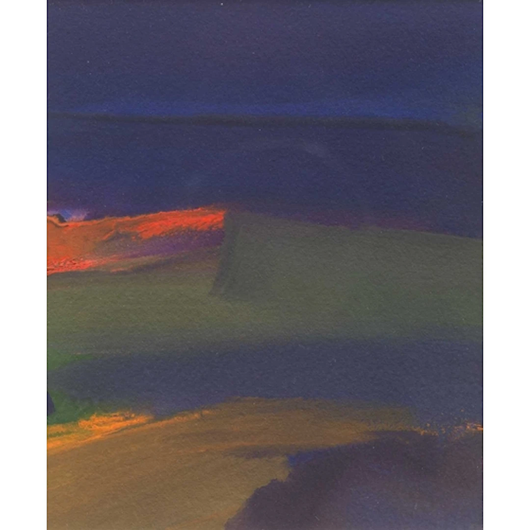 § John MILLER (1931-2002) Cornish Landscape Gouache, stamp s...