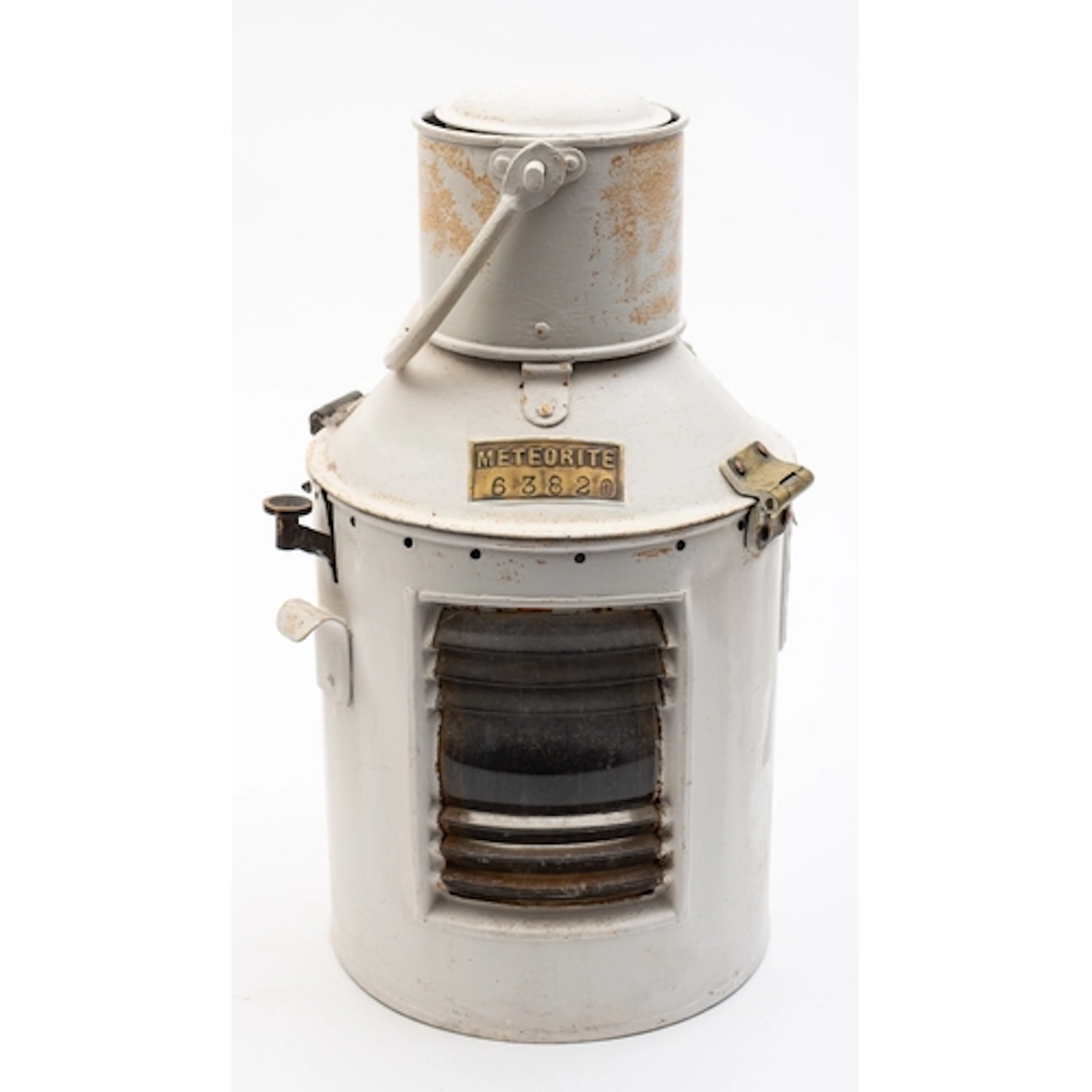 A Meteorite signal lamp No. 63820, swing handle over chimney...