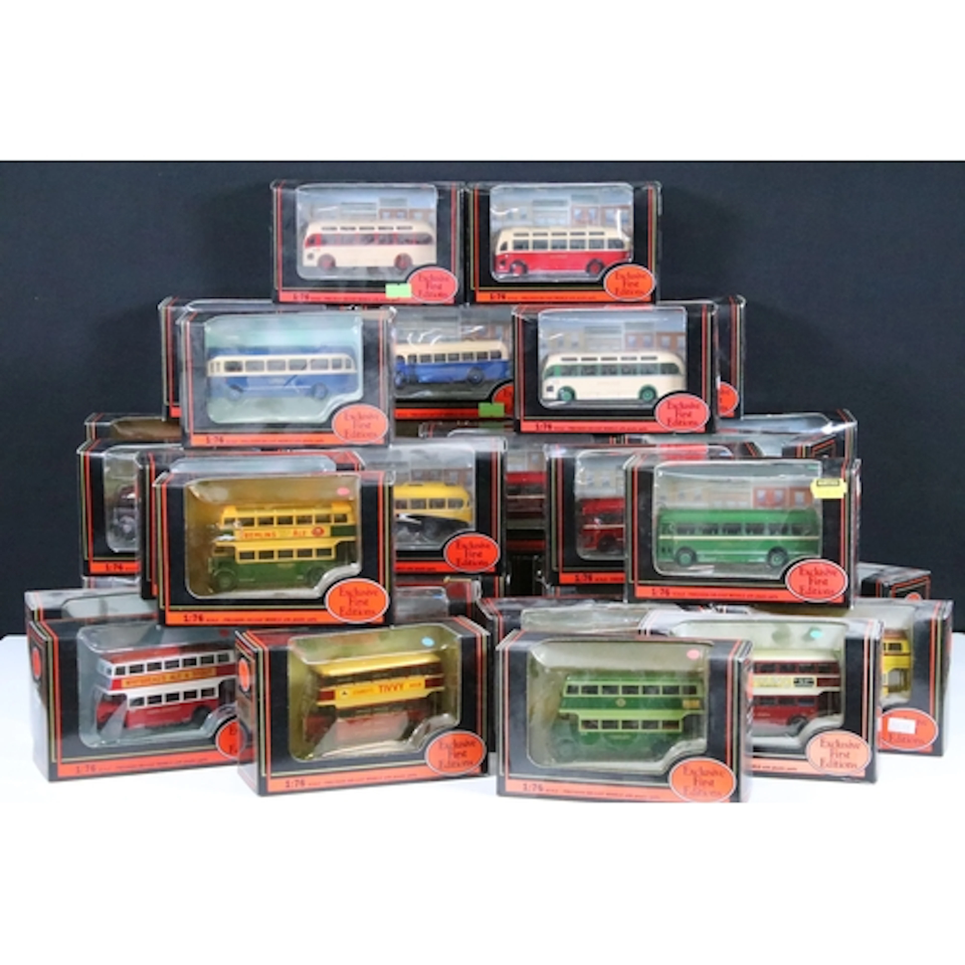 35 Boxed EFE Exclusive First Editions diecast model buses to...