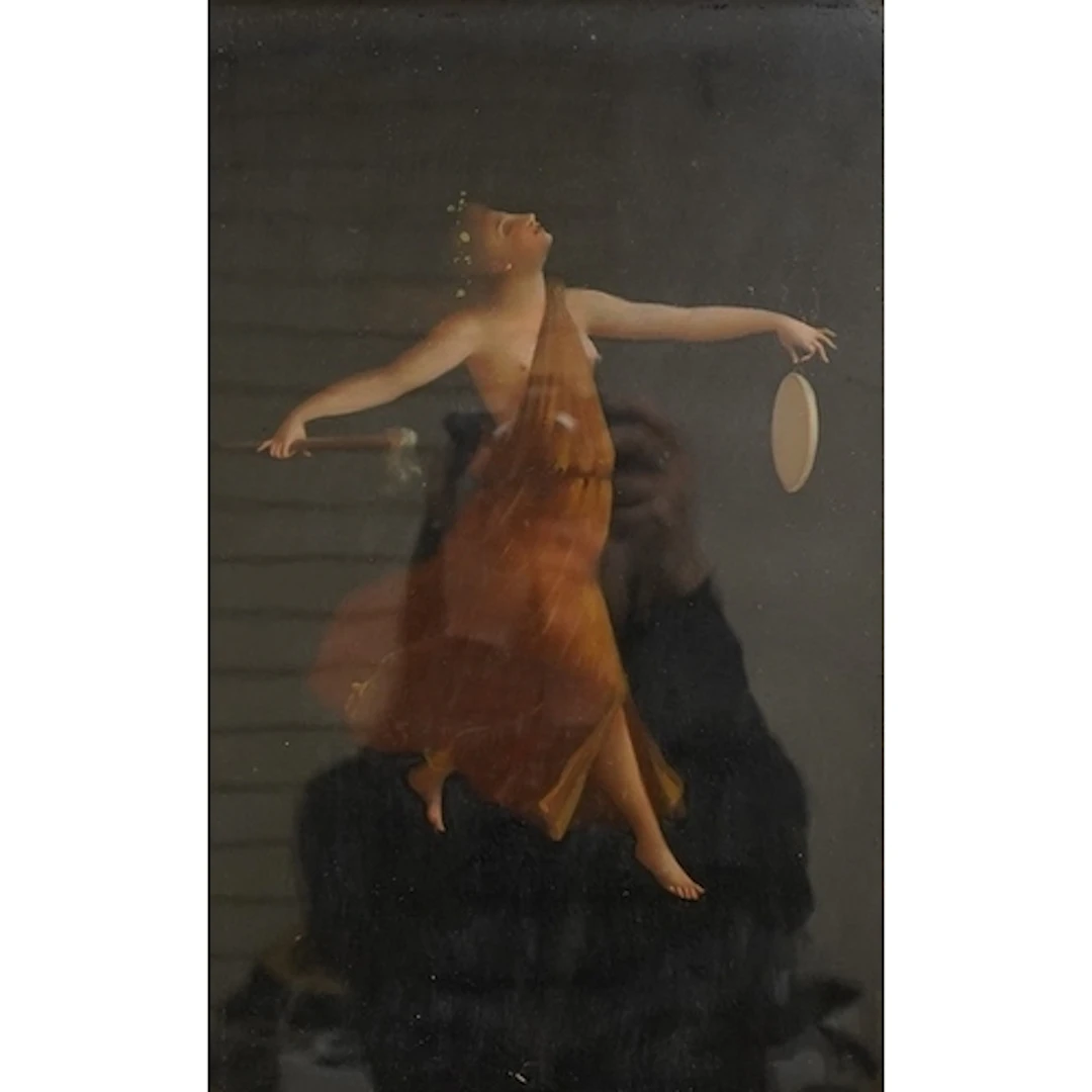 Continental School, 19th century, study of a dancing lady wi...