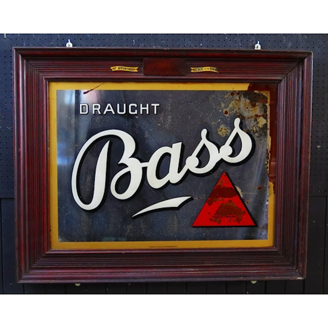"Draught Bass" - a Bass public house advertising mirror hous...