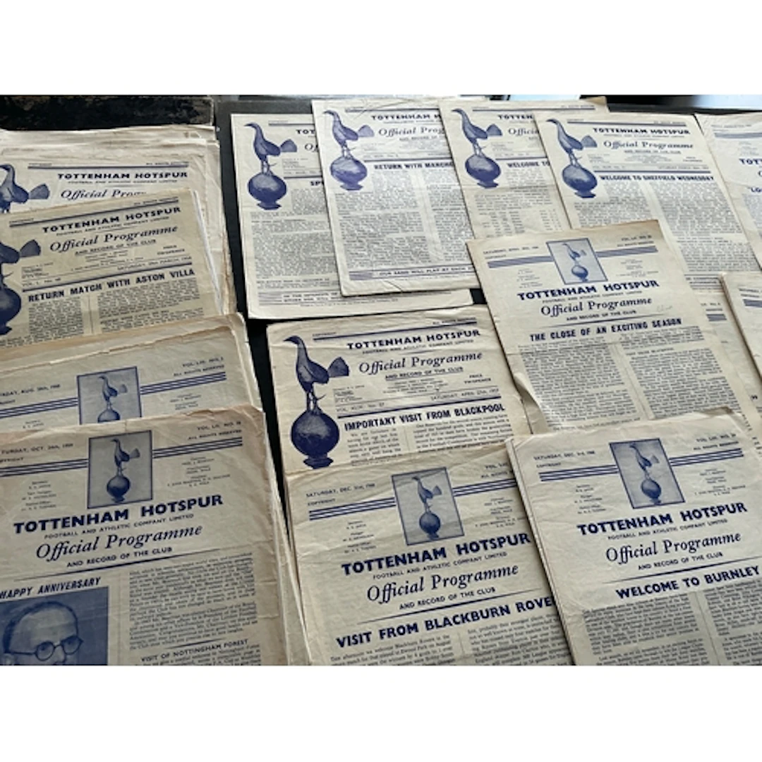 Tottenham 1950s Football Programmes: From 56/57 to 60/61 in ...