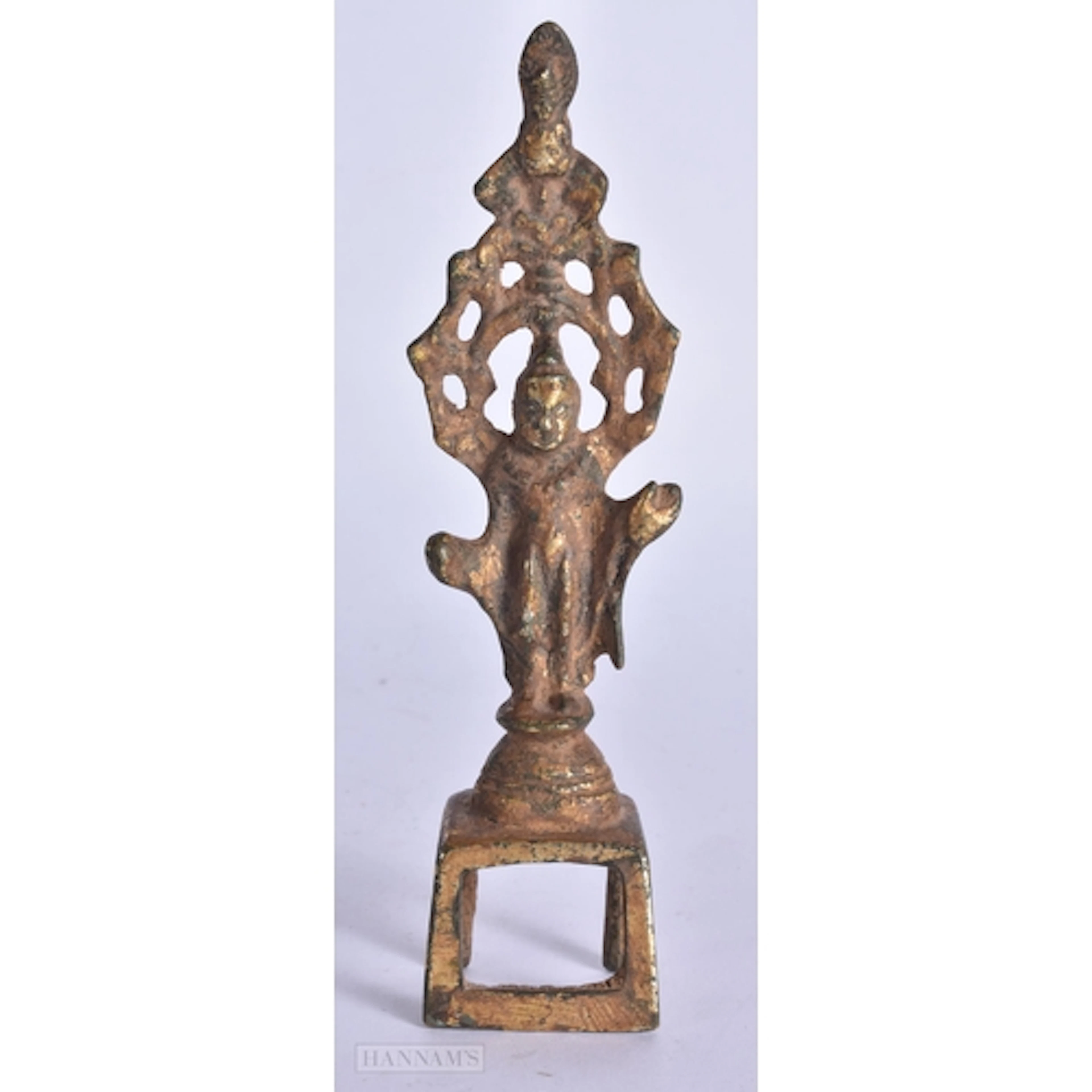 A CHINESE GILT BRONZE BODHISATTVA STANDING BUDDHA probably 7...