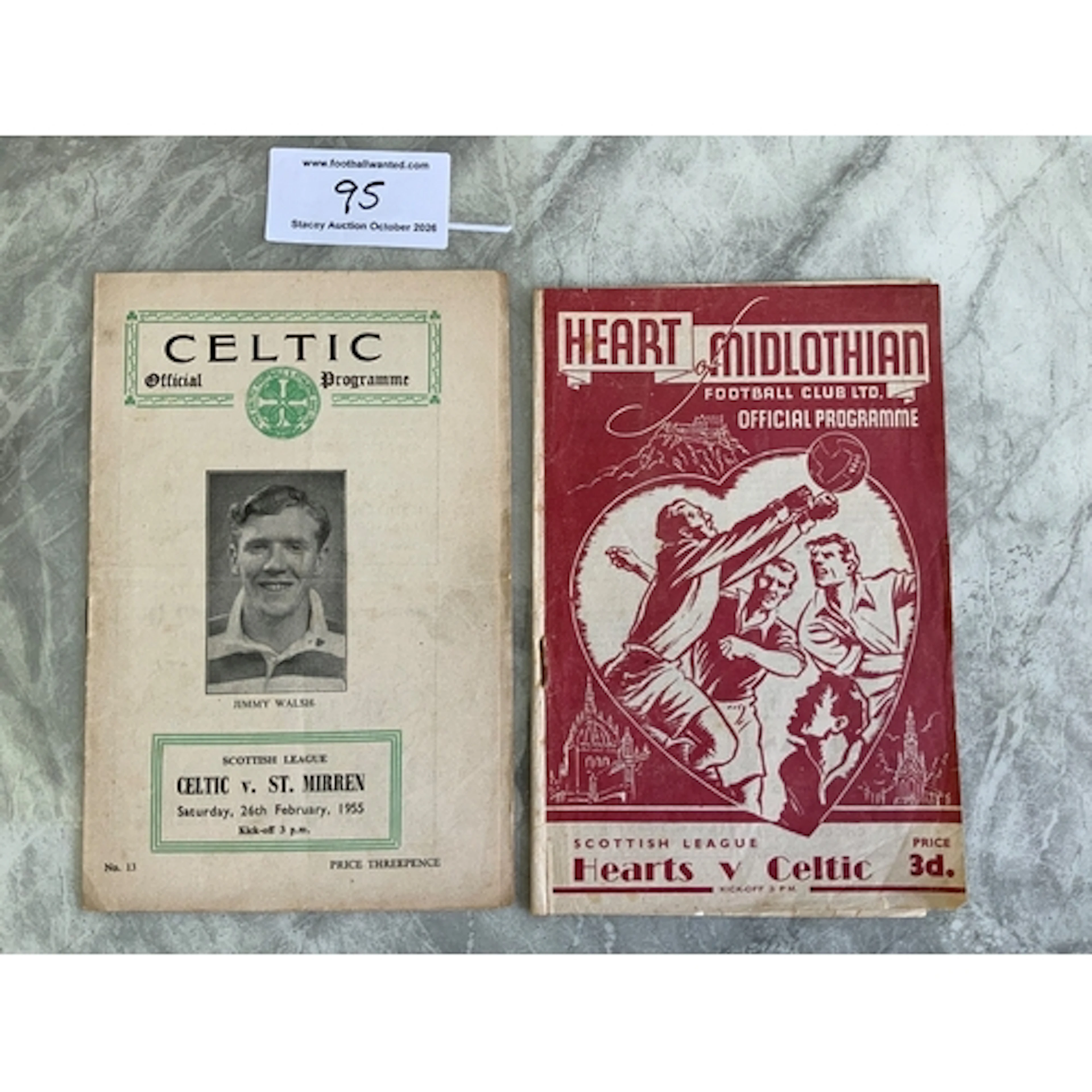 52/53 Hearts v Celtic Football Programme: Good condition wit...