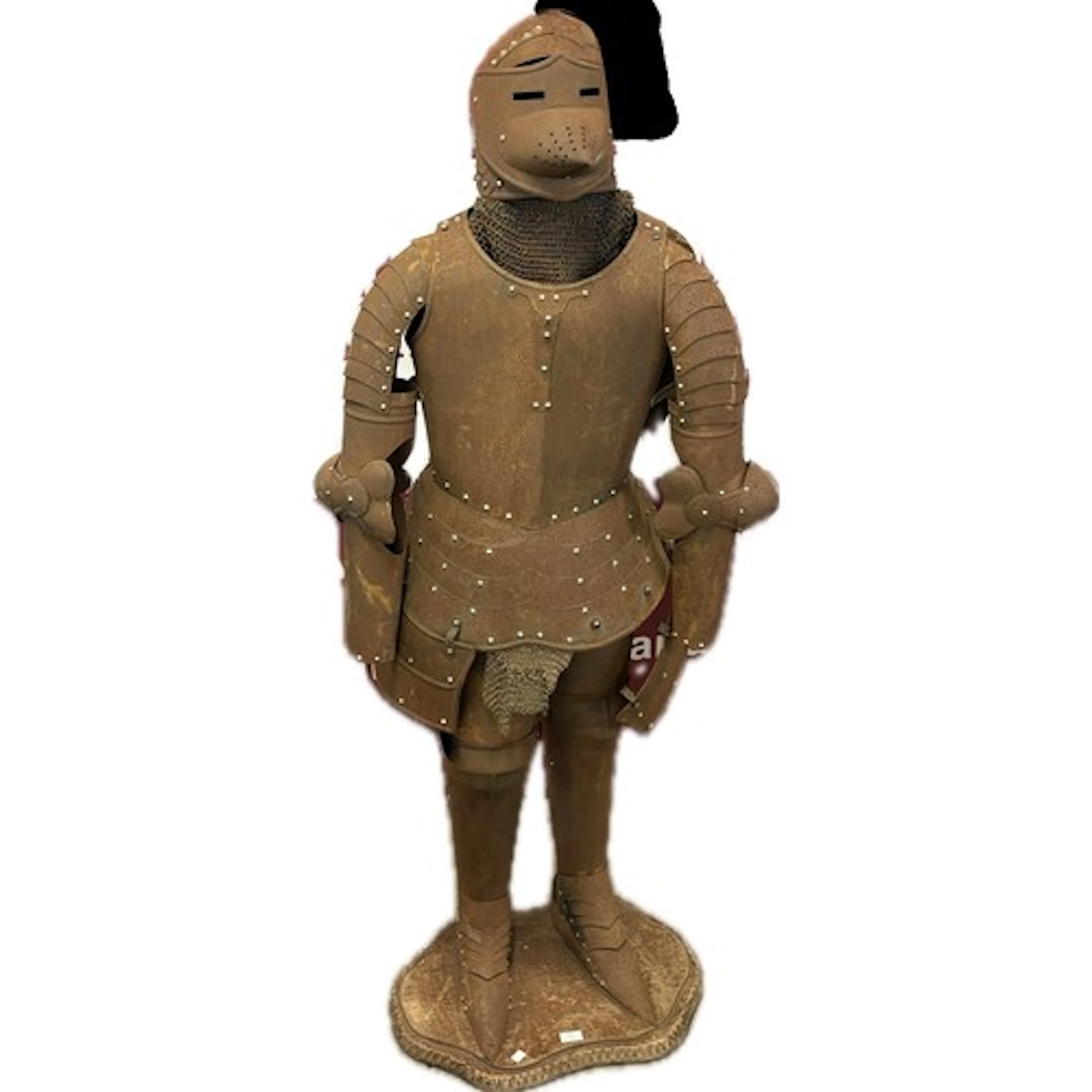 A Medieval style decorative suit of armour on stand