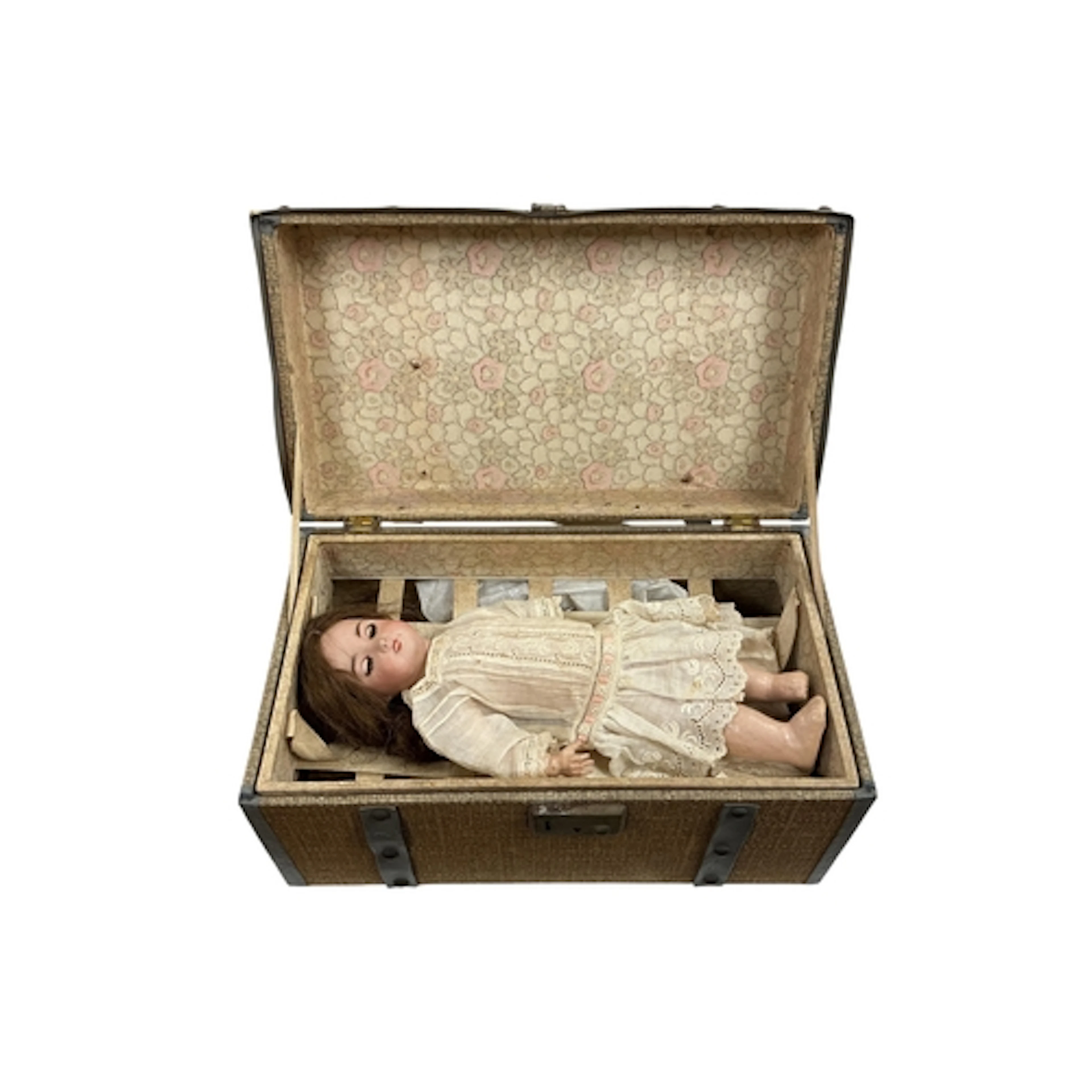 A small French Bisque SFBD 301 bisque head doll, approximate...