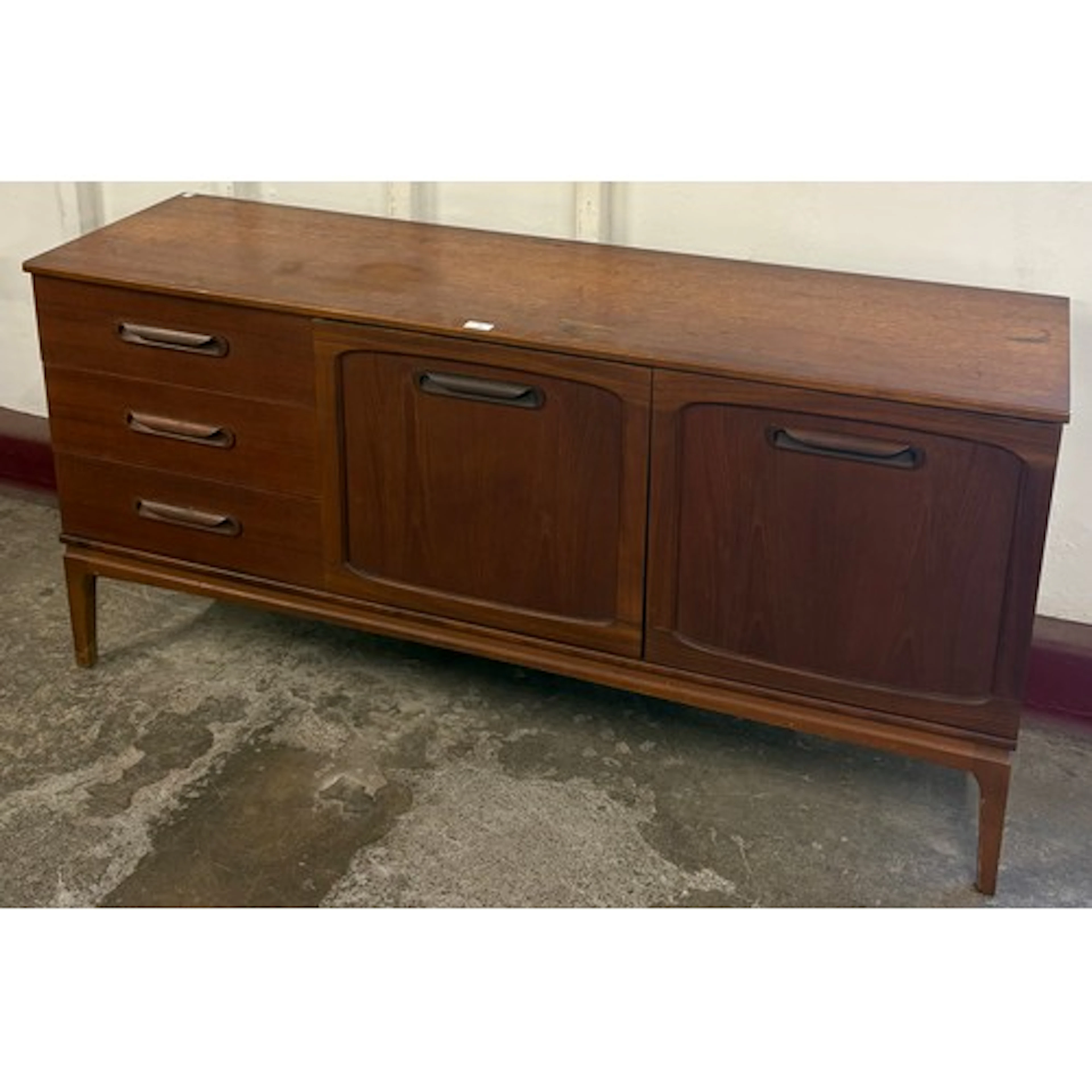A teak sideboard