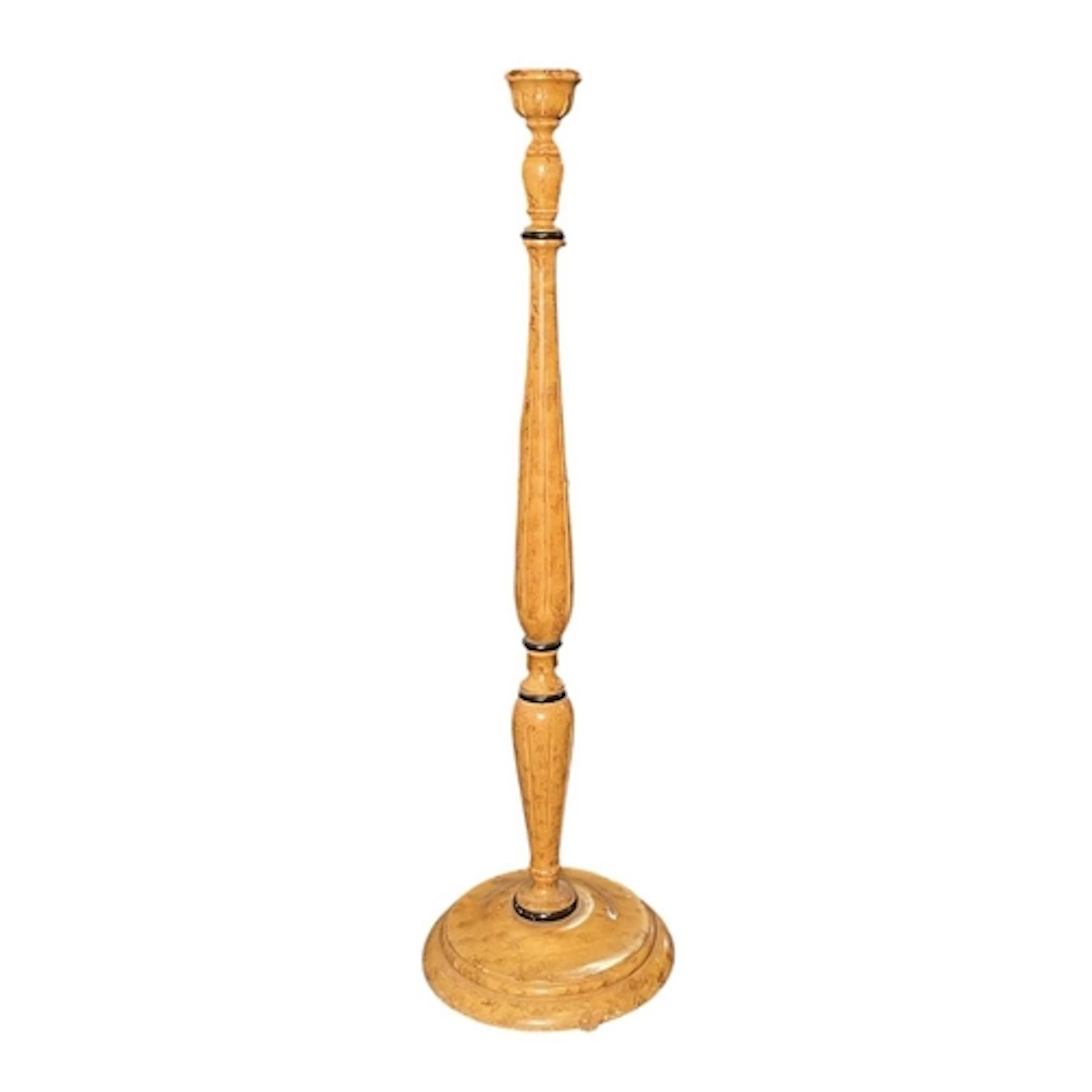 A later 20th century scrumble painted lamp standard. The lam...
