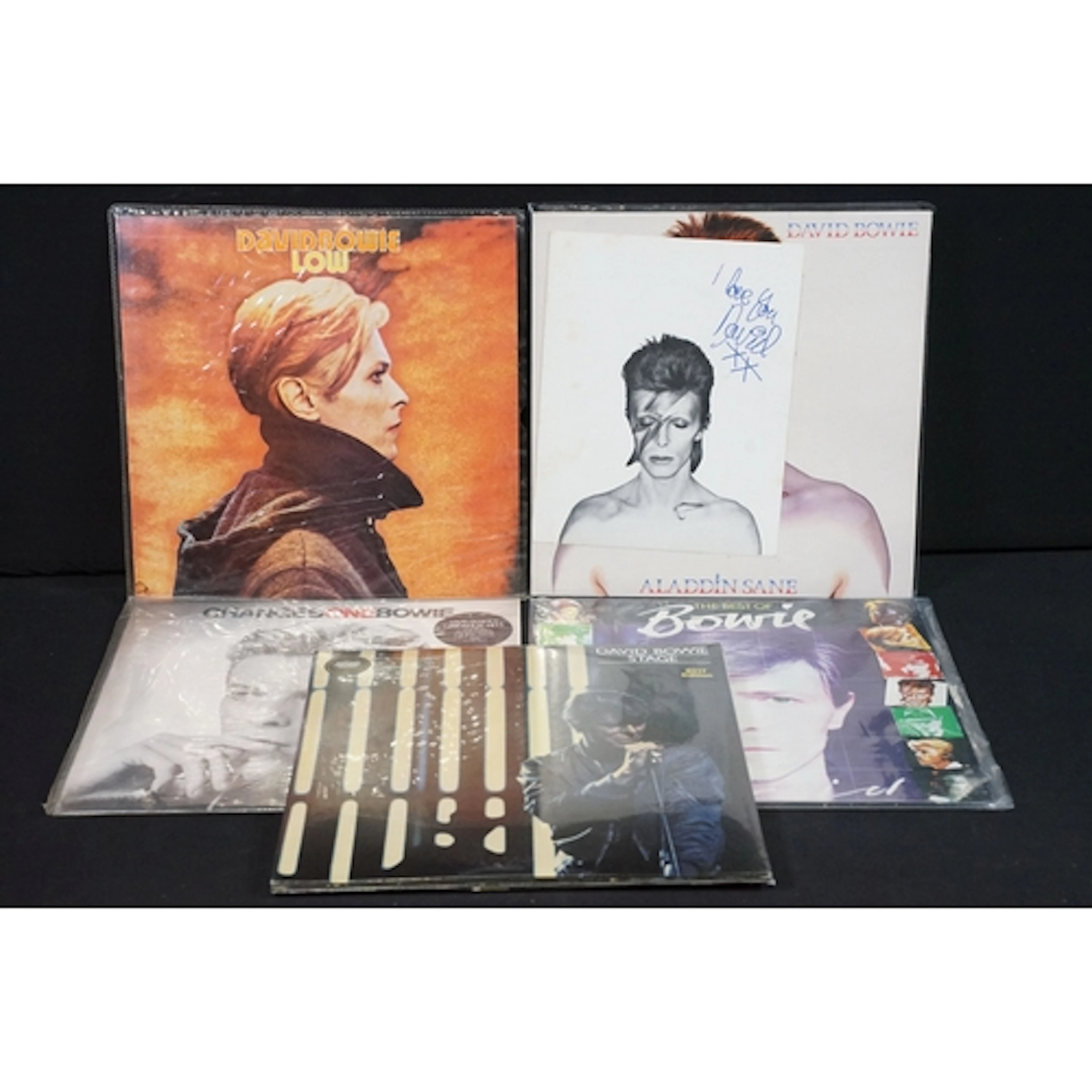 Vinyl - 5 David Bowie LPs to include Aladdin Sane (with fanc...
