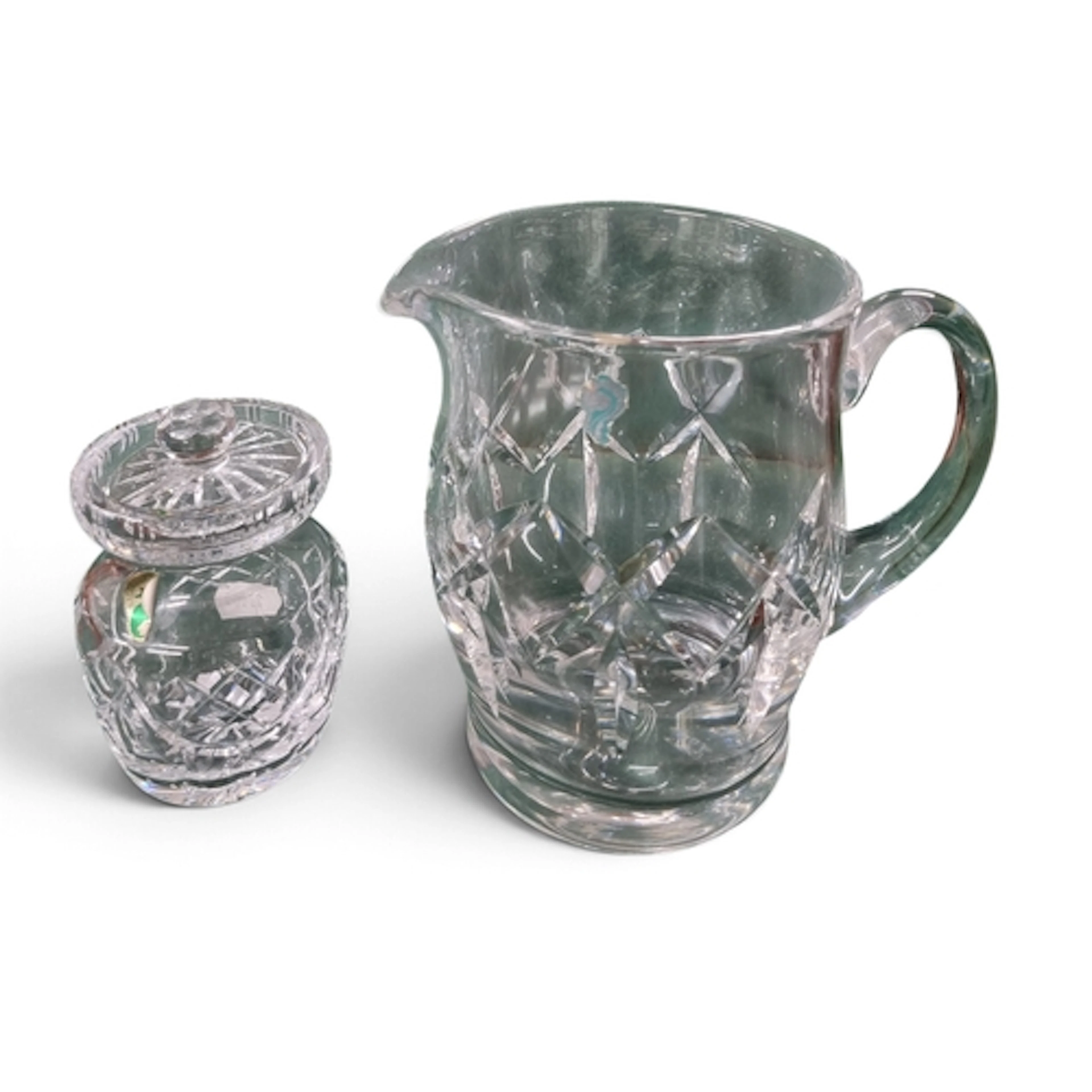 A Waterford Crystal Vase H 17 cm approx. along with a Water...