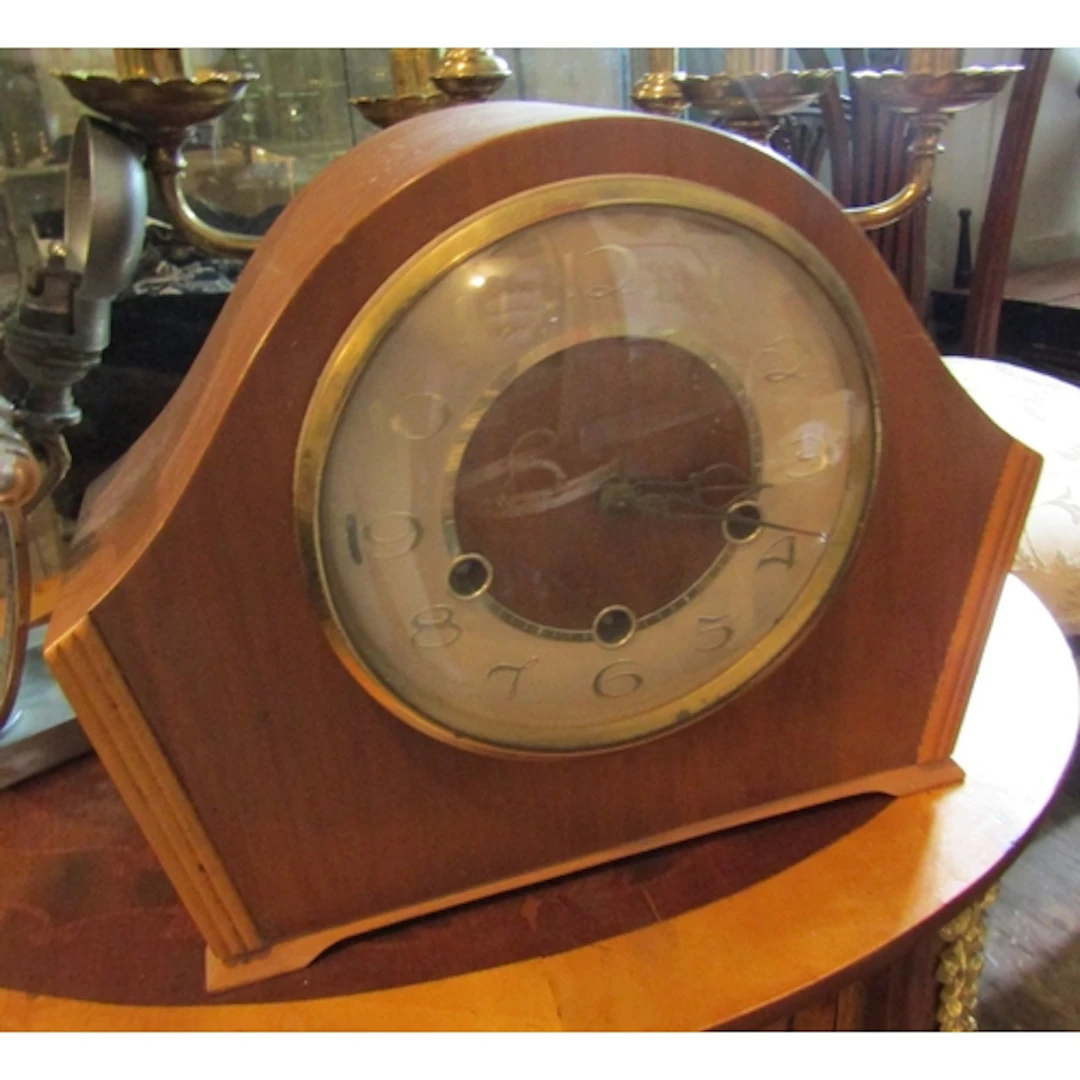 Art Deco Mantle Clock Shaped Dome Form Approximately 10 Inch...
