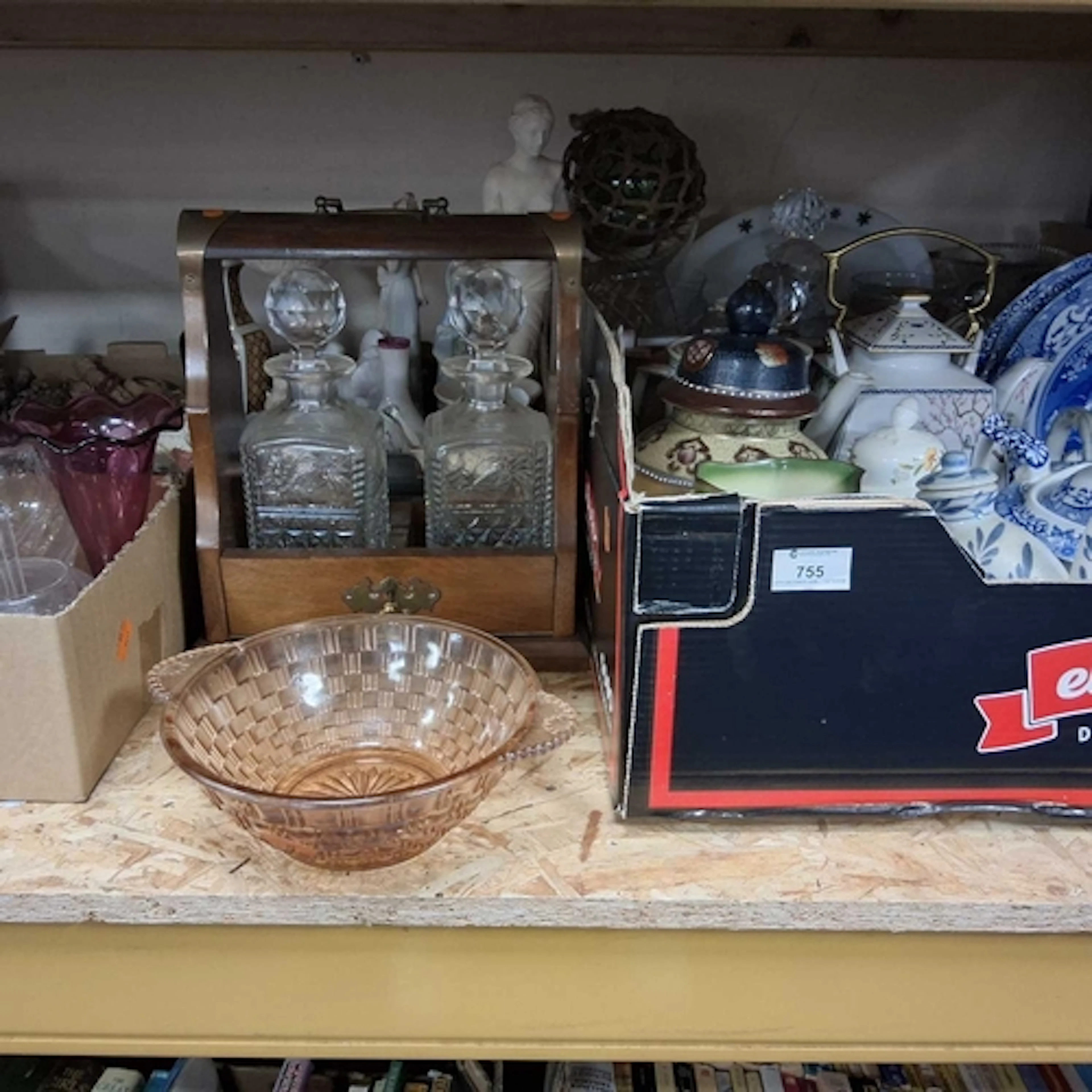 FOUR BOXES OF CERAMICS AND GLASS to inlcude a quantity of Sp...