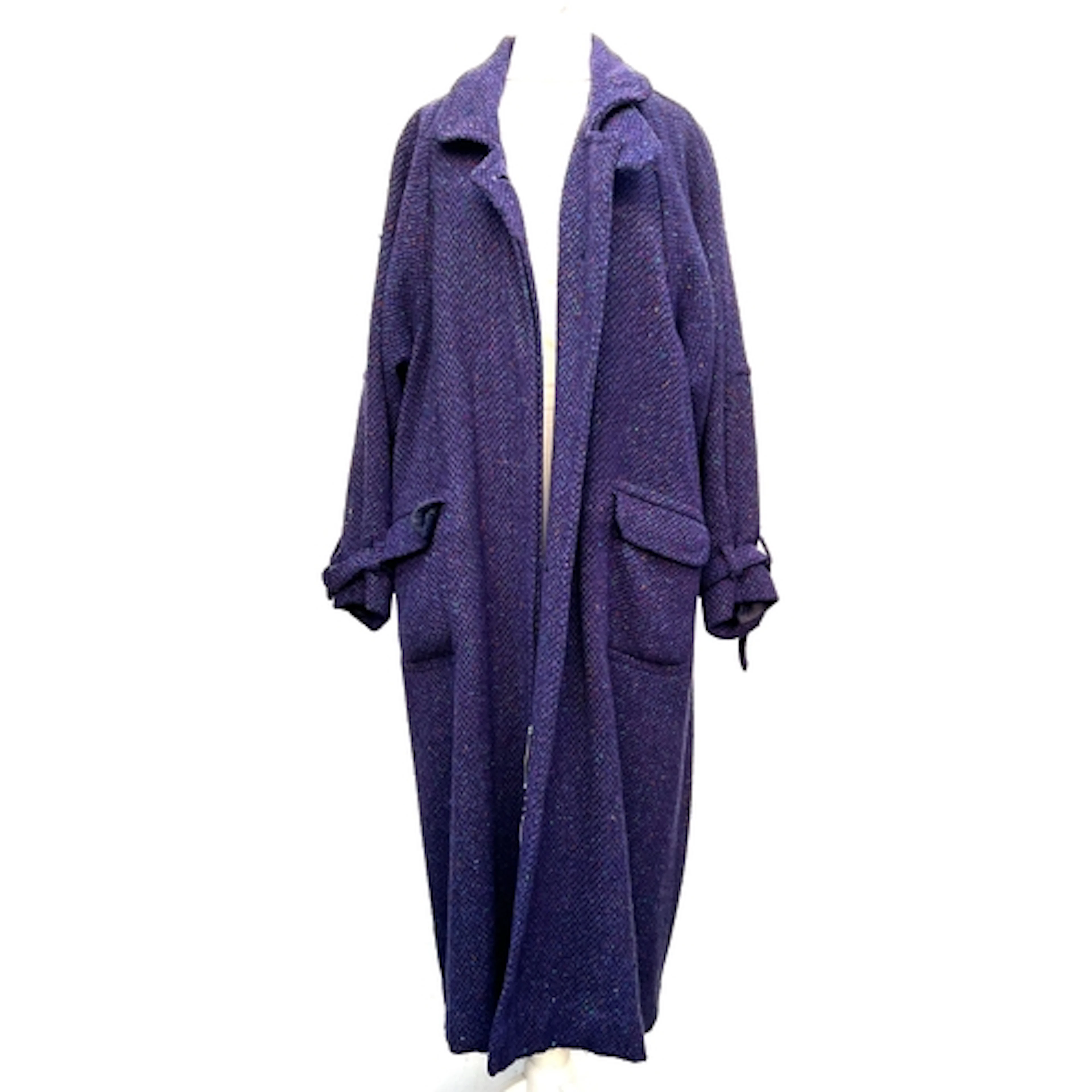 A Hourihan by Jimmy Holrihan of Dublin purple Irish wool coa...