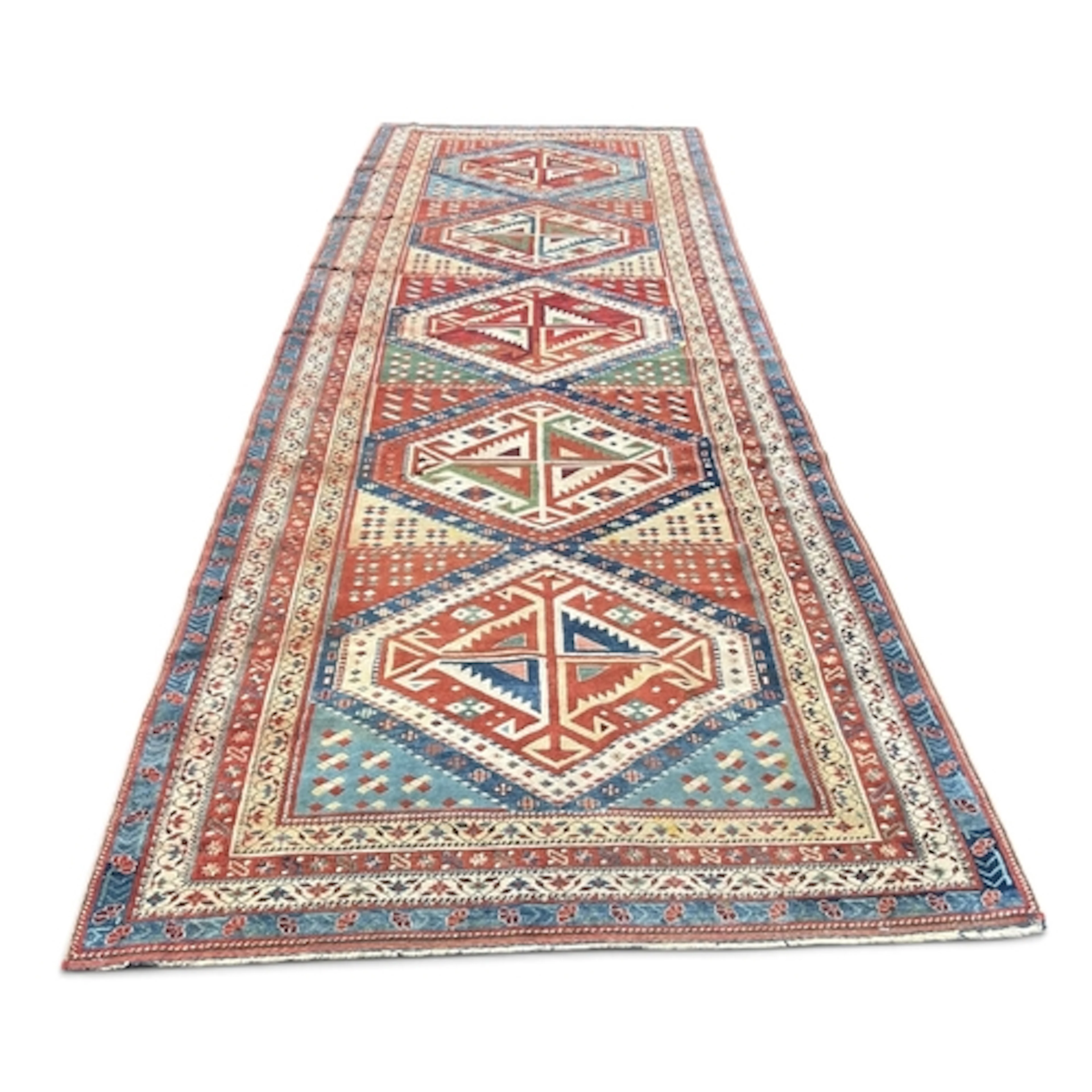A VERY LARGE QUCHAN RUNNER 537cm x 185cm