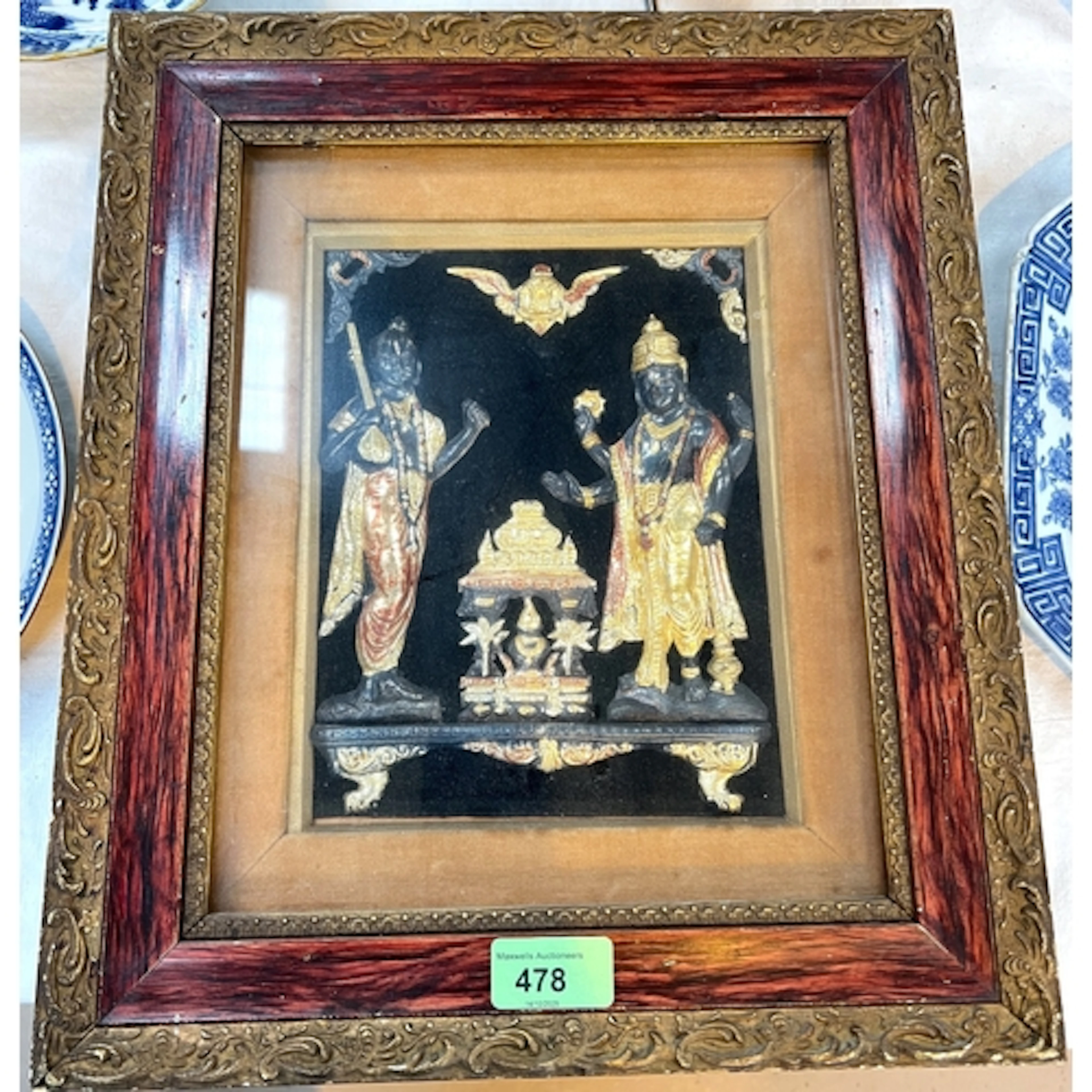 INDIAN FOIL PICTURES - a pair of late 19th century silver gi...