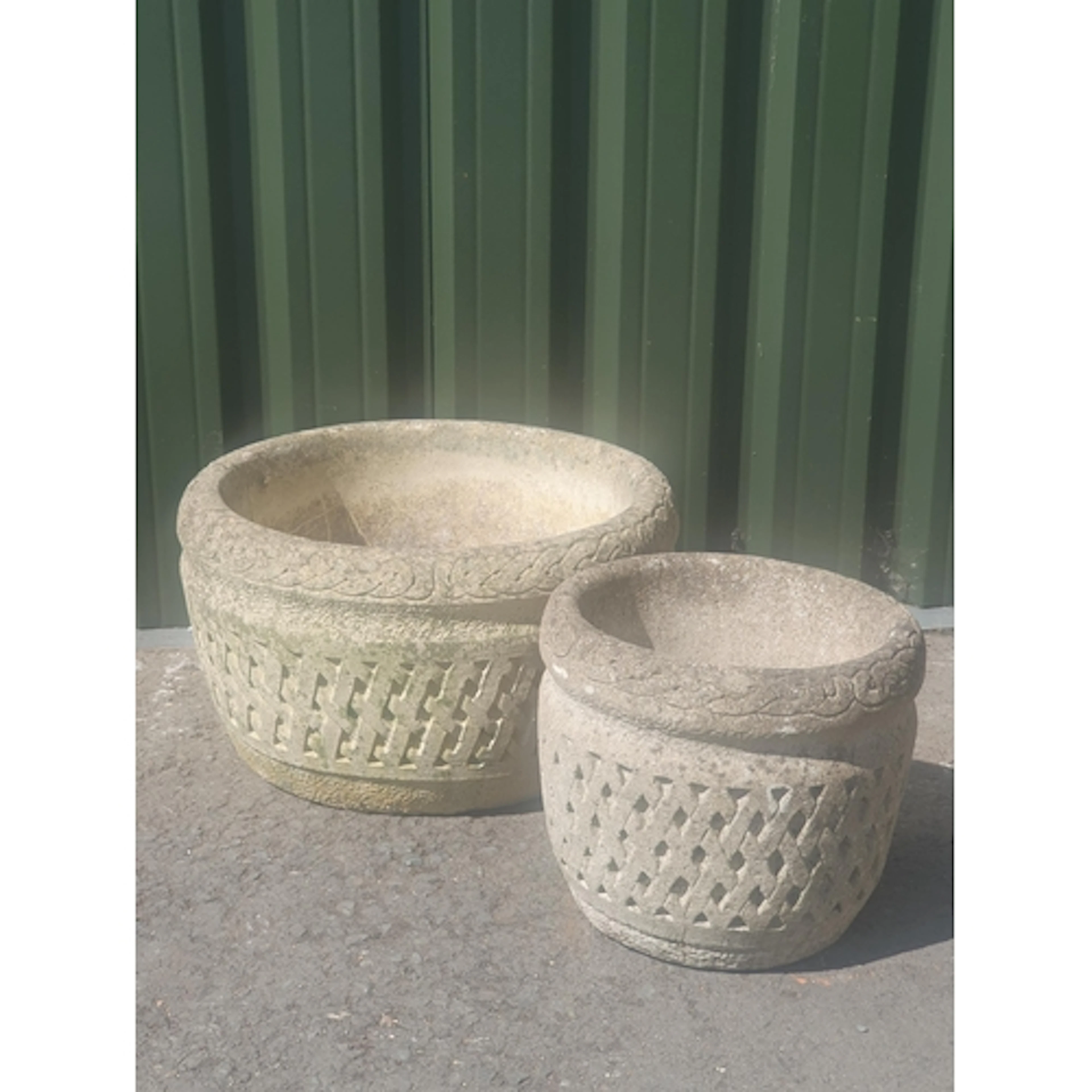 A Cotswold Studios Ltd Garden Planter of circular form with ...