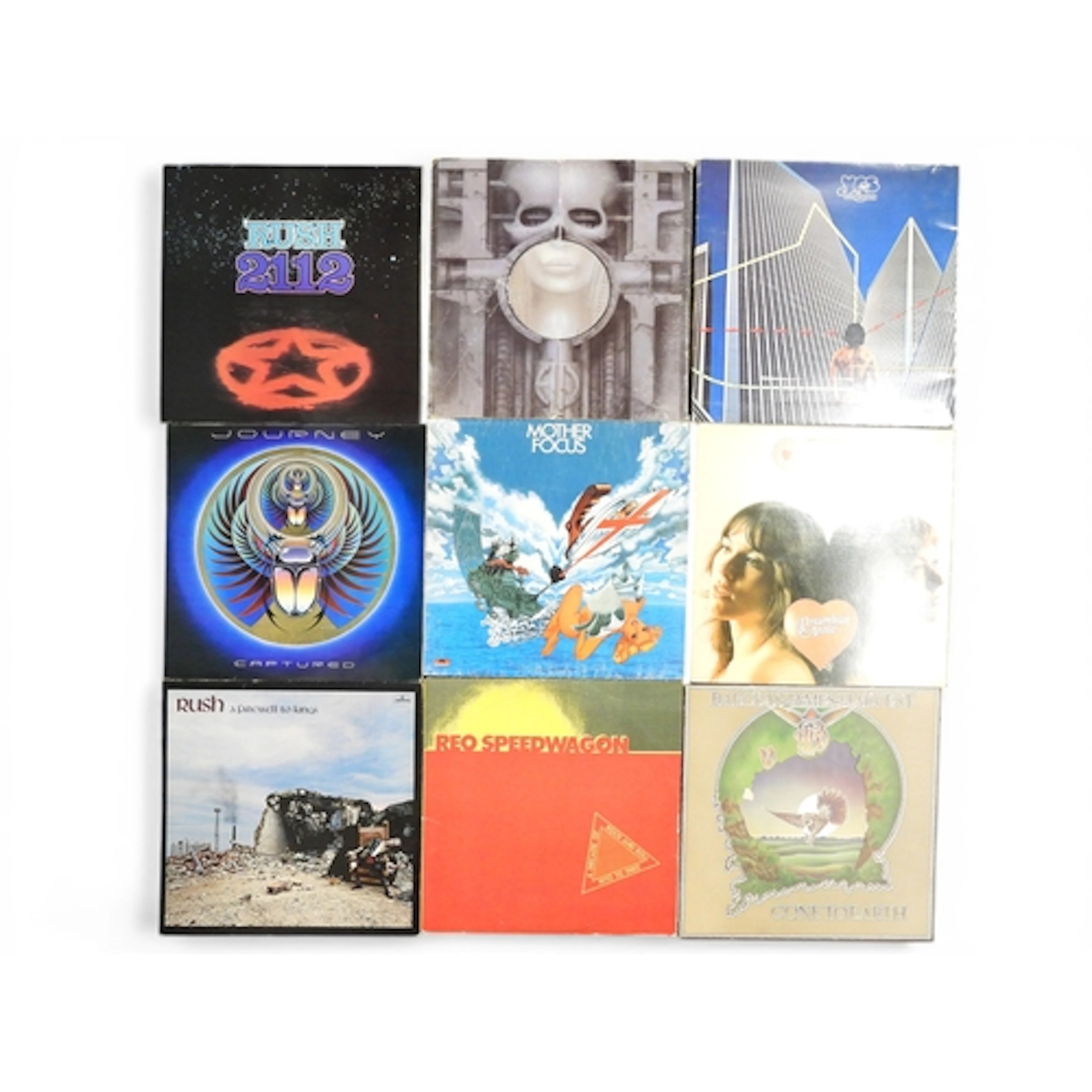 PROG ROCK/ARENA ROCK - A good box of Vinyl LP records featur...