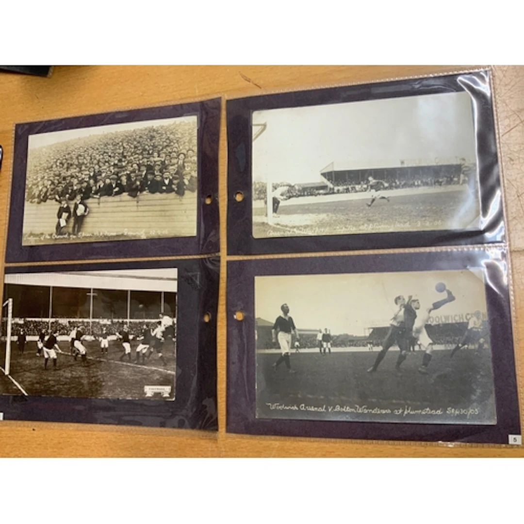 Woolwich Arsenal Football Postcards: 1905 - 1906 match actio...